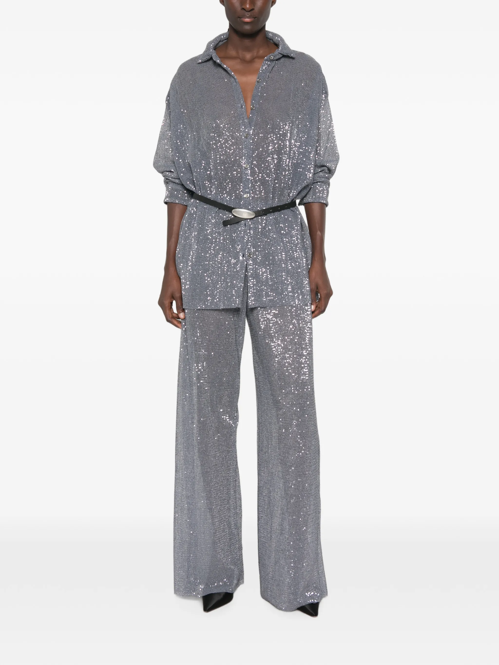 La Musique sequin-embellished trousers