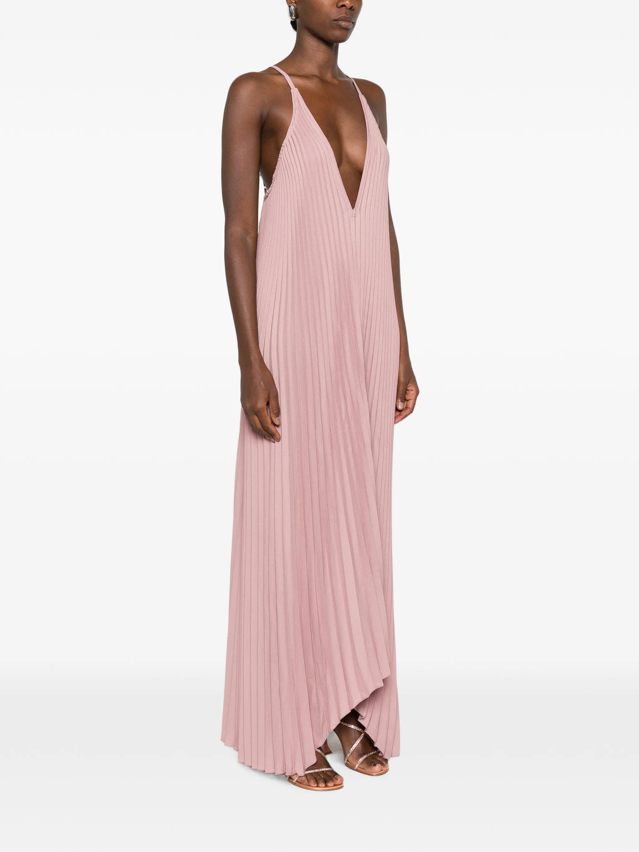 The Muse pleated maxi dress