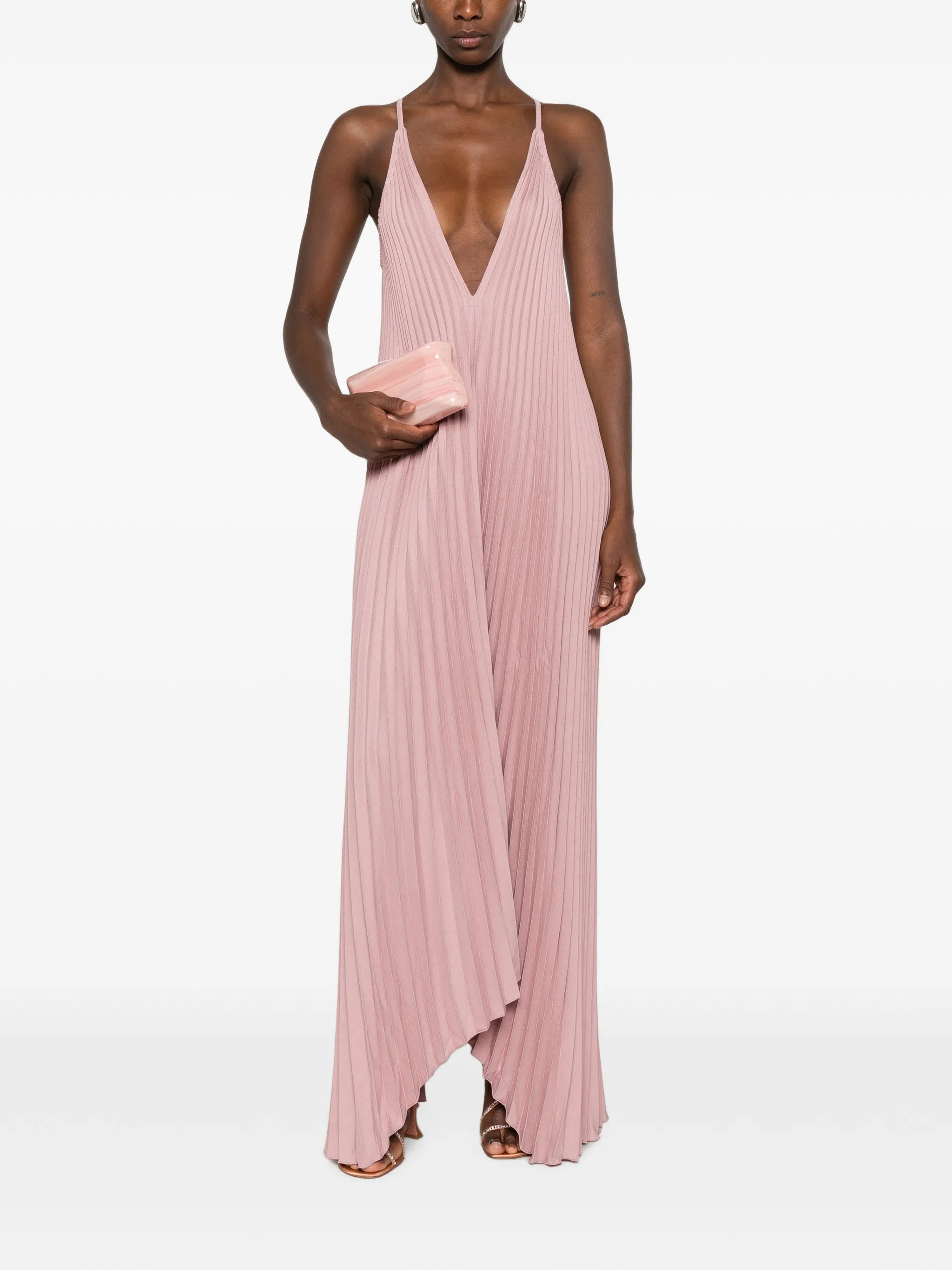 The Muse pleated maxi dress