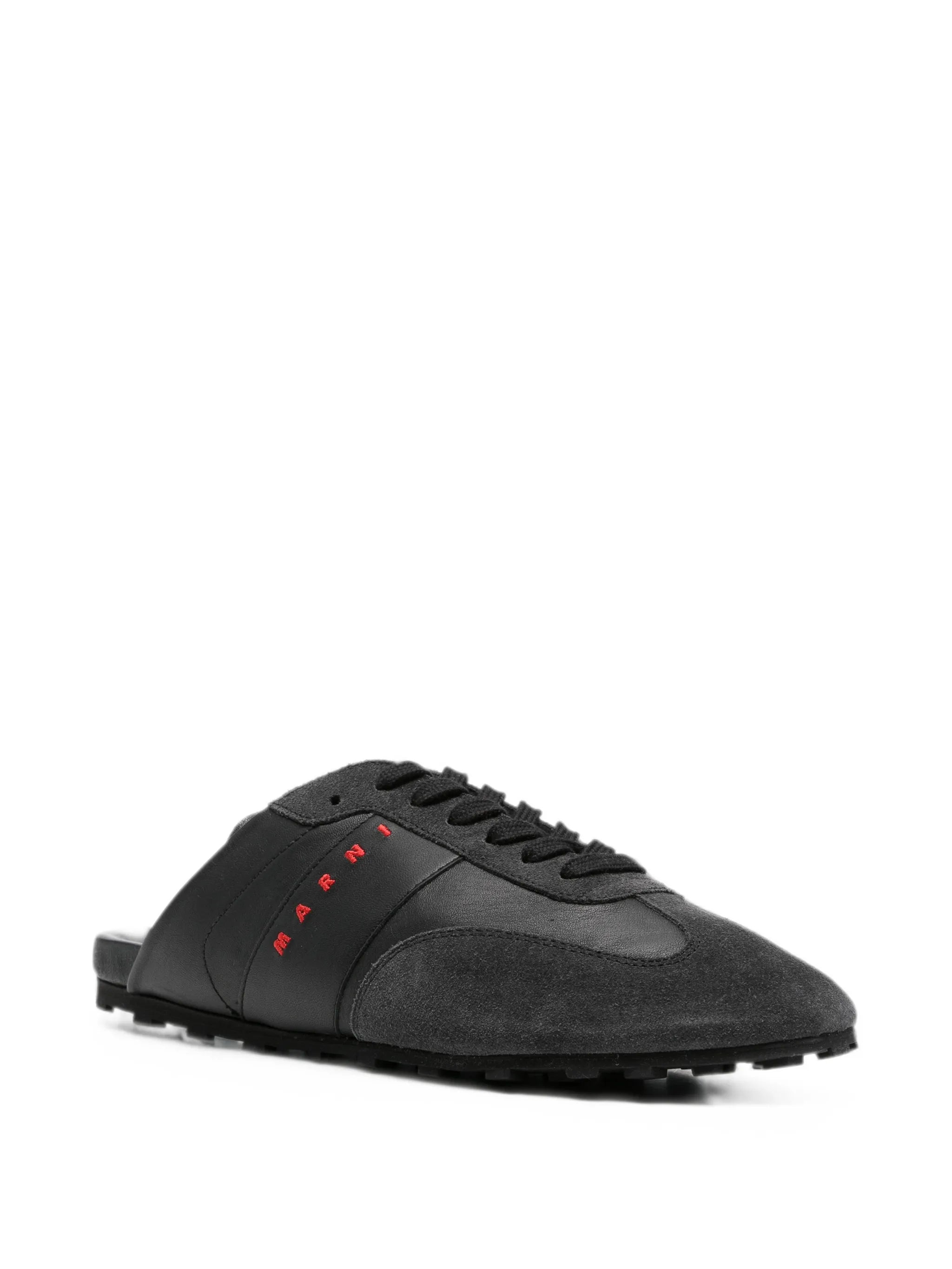 Softy Socce logo-print leather sneakers
