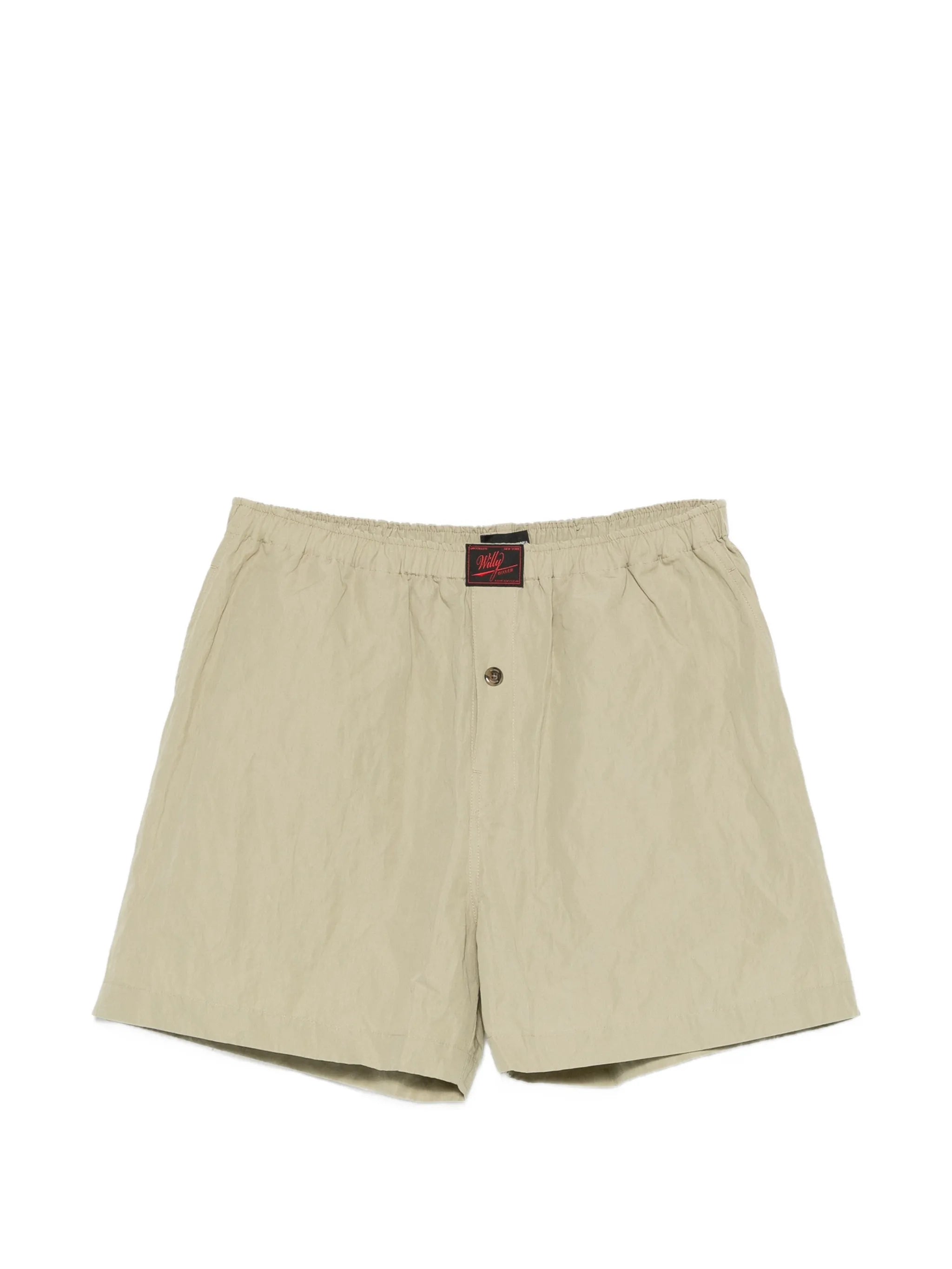 elasticated-waist shorts