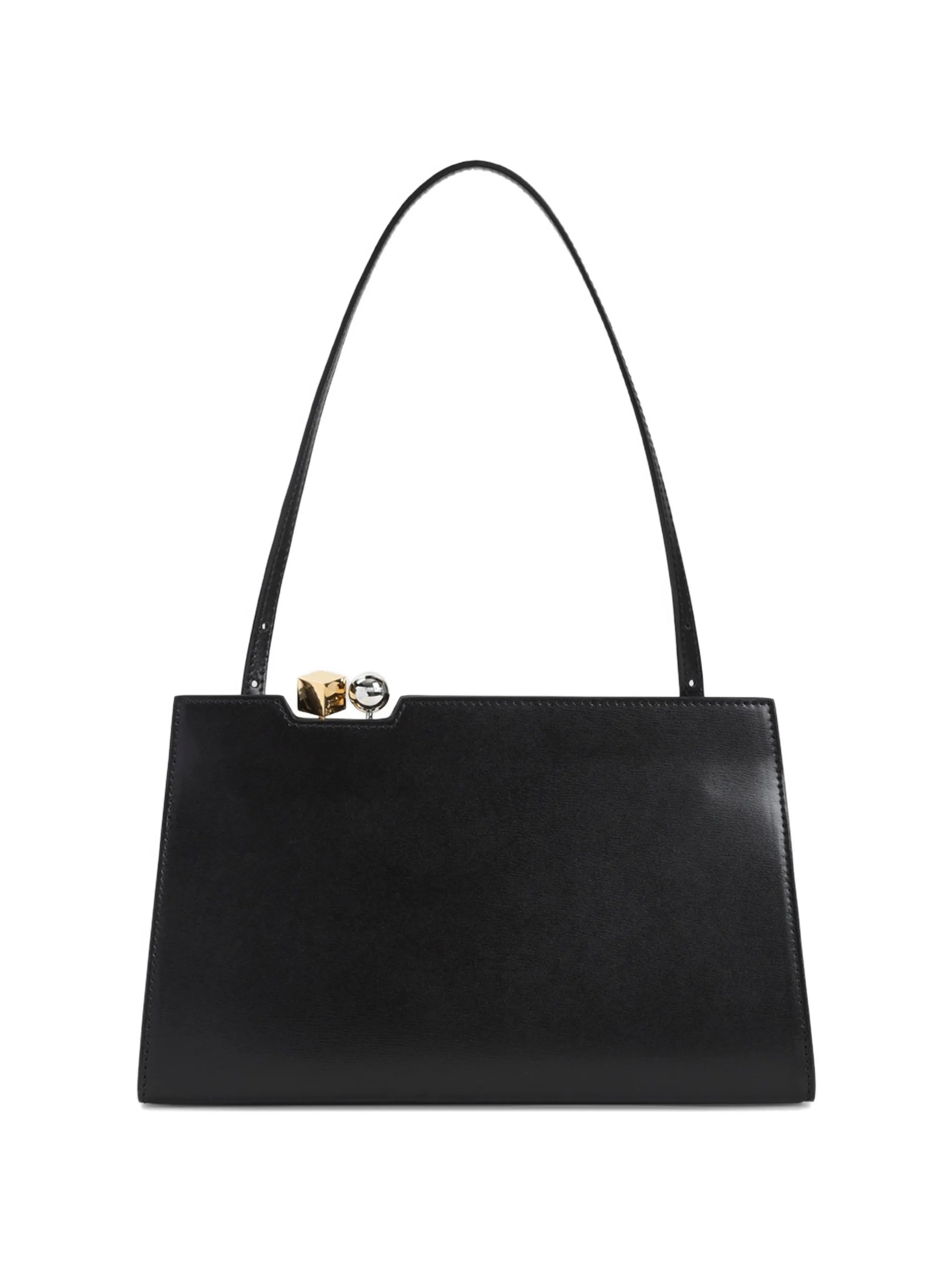 Le Salon leather clutch bag