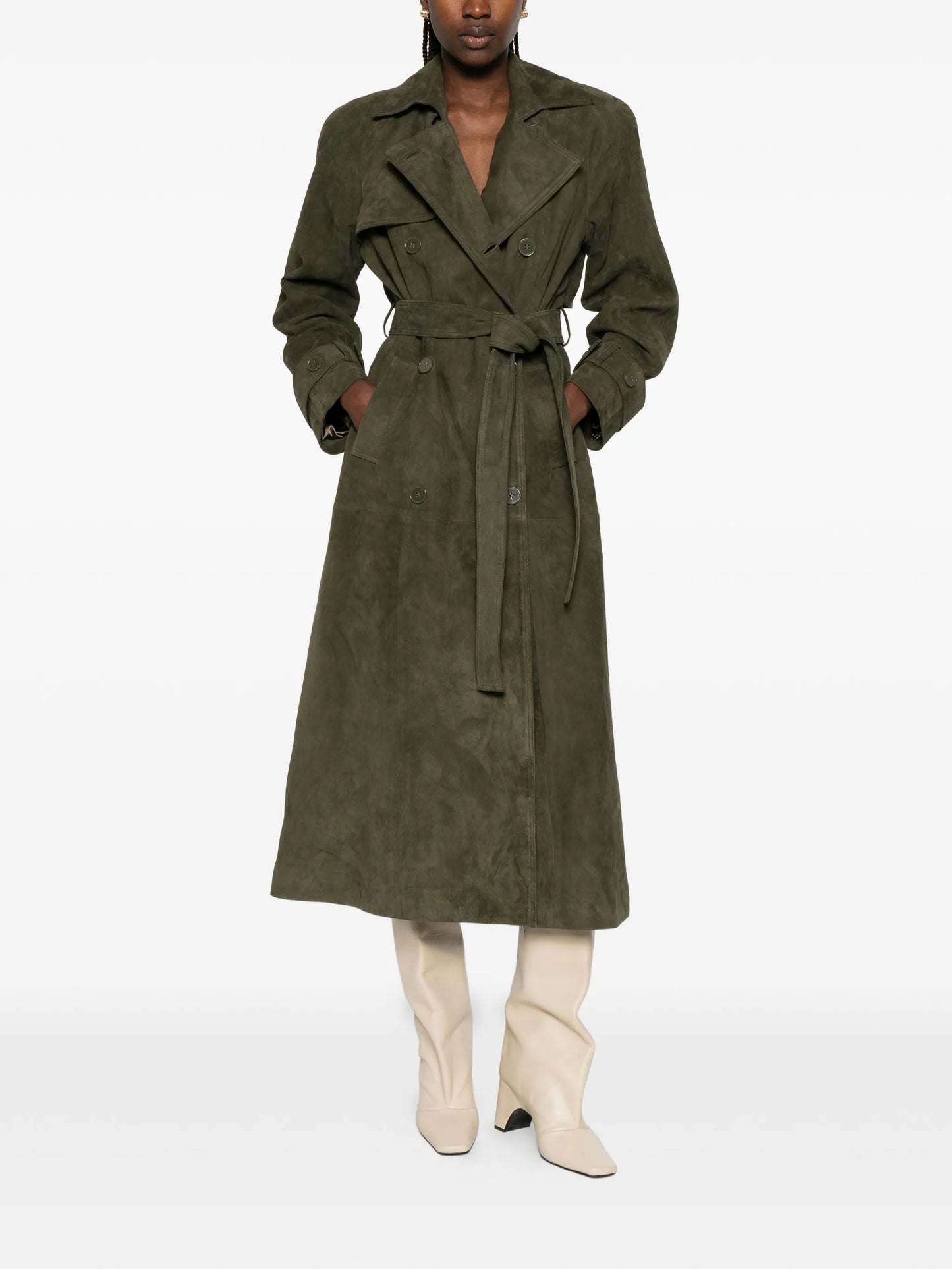 Corrin double-breasted trench coat