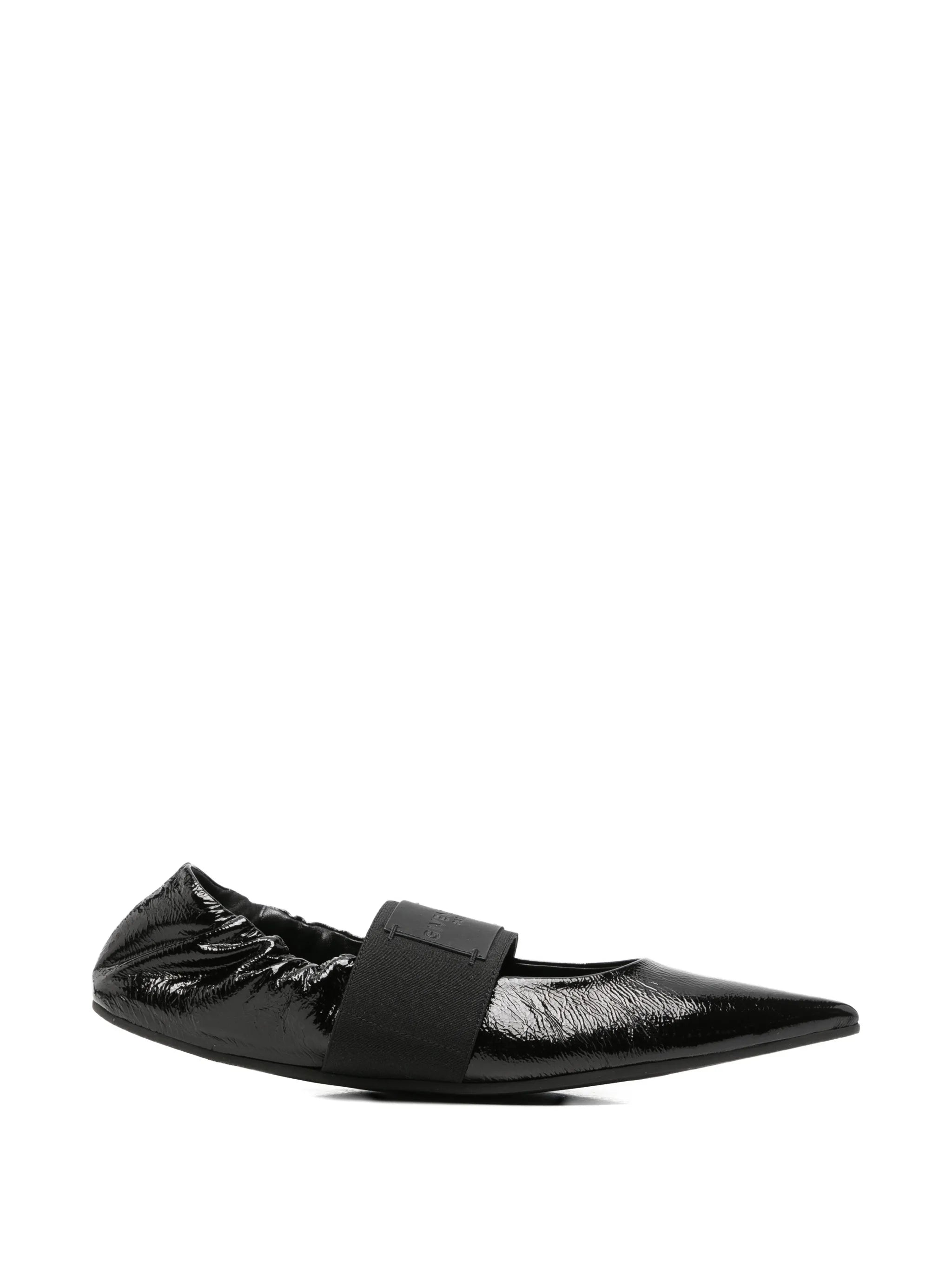 Crush ballerinas in naplack leather