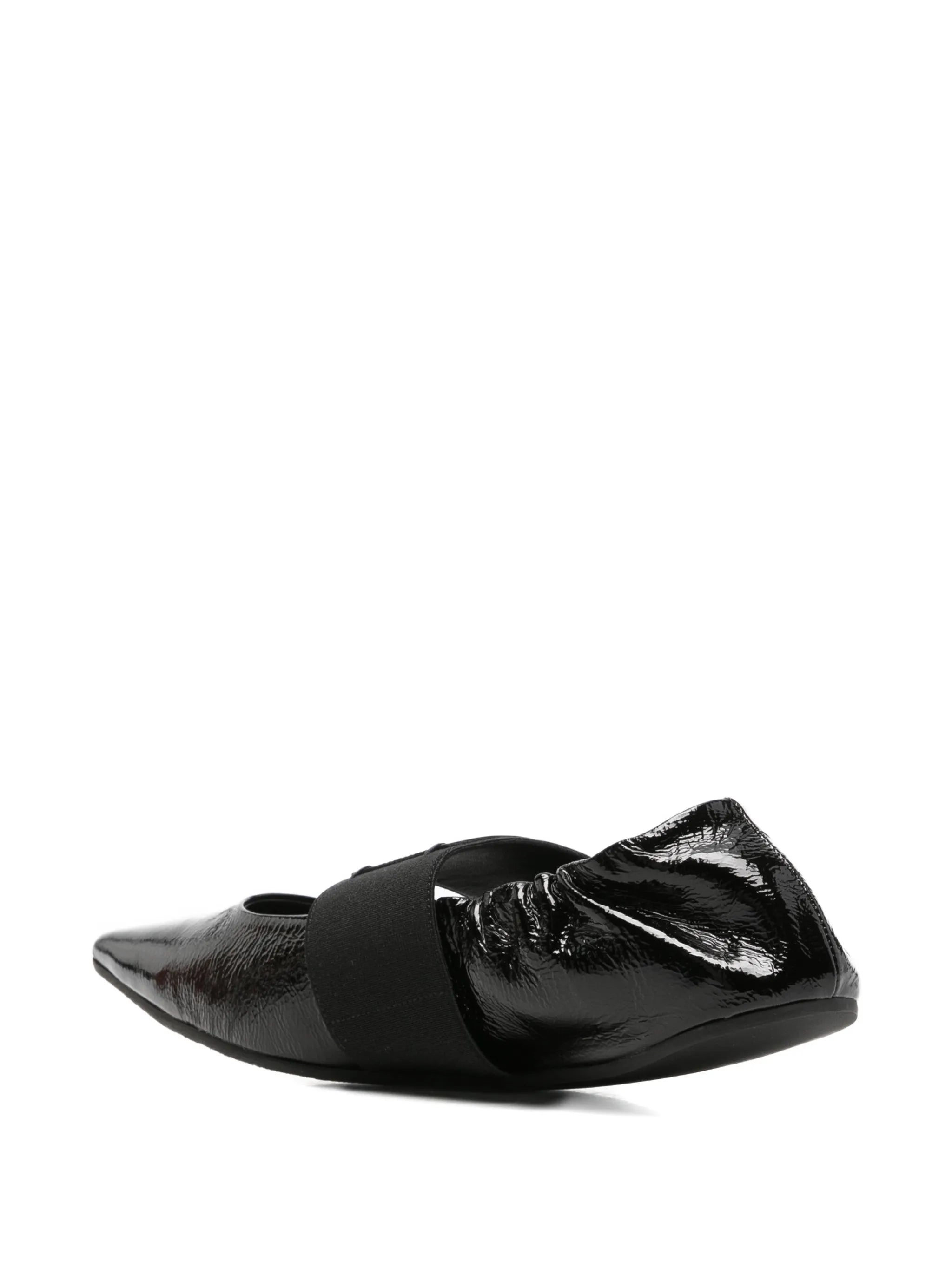 Crush pointed-toe ballet flats