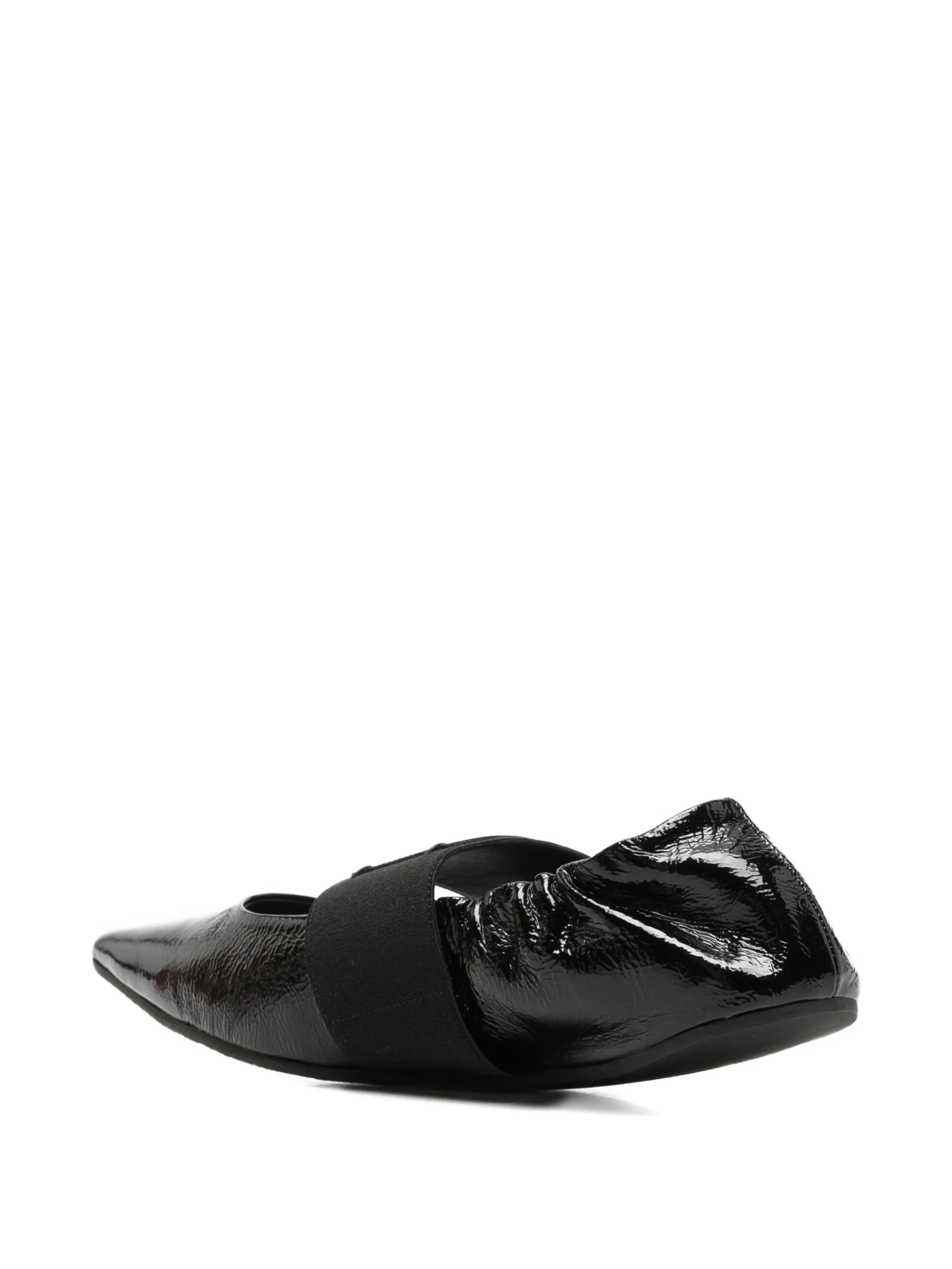 Crush ballerinas in naplack leather