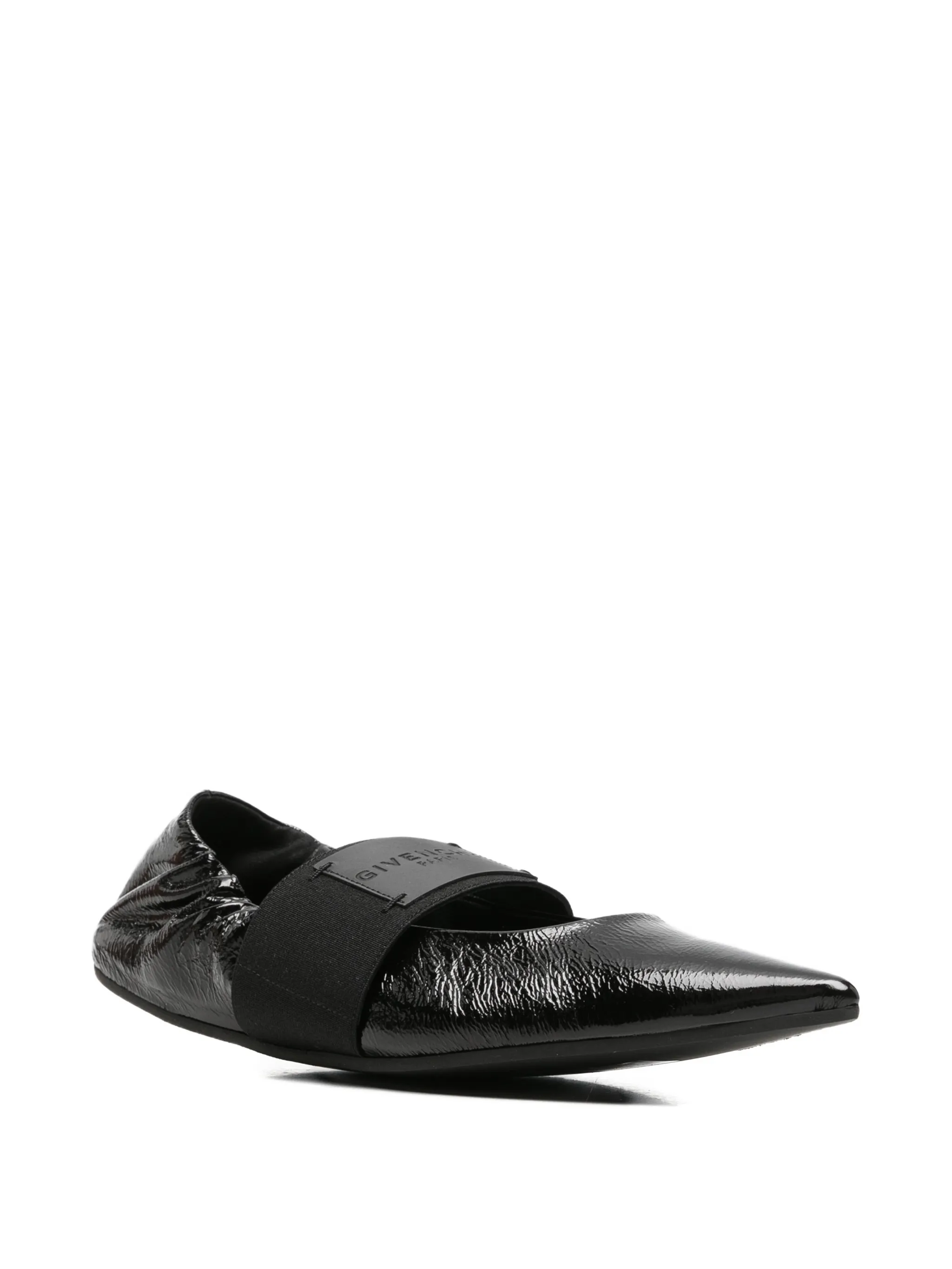 Crush ballerinas in naplack leather
