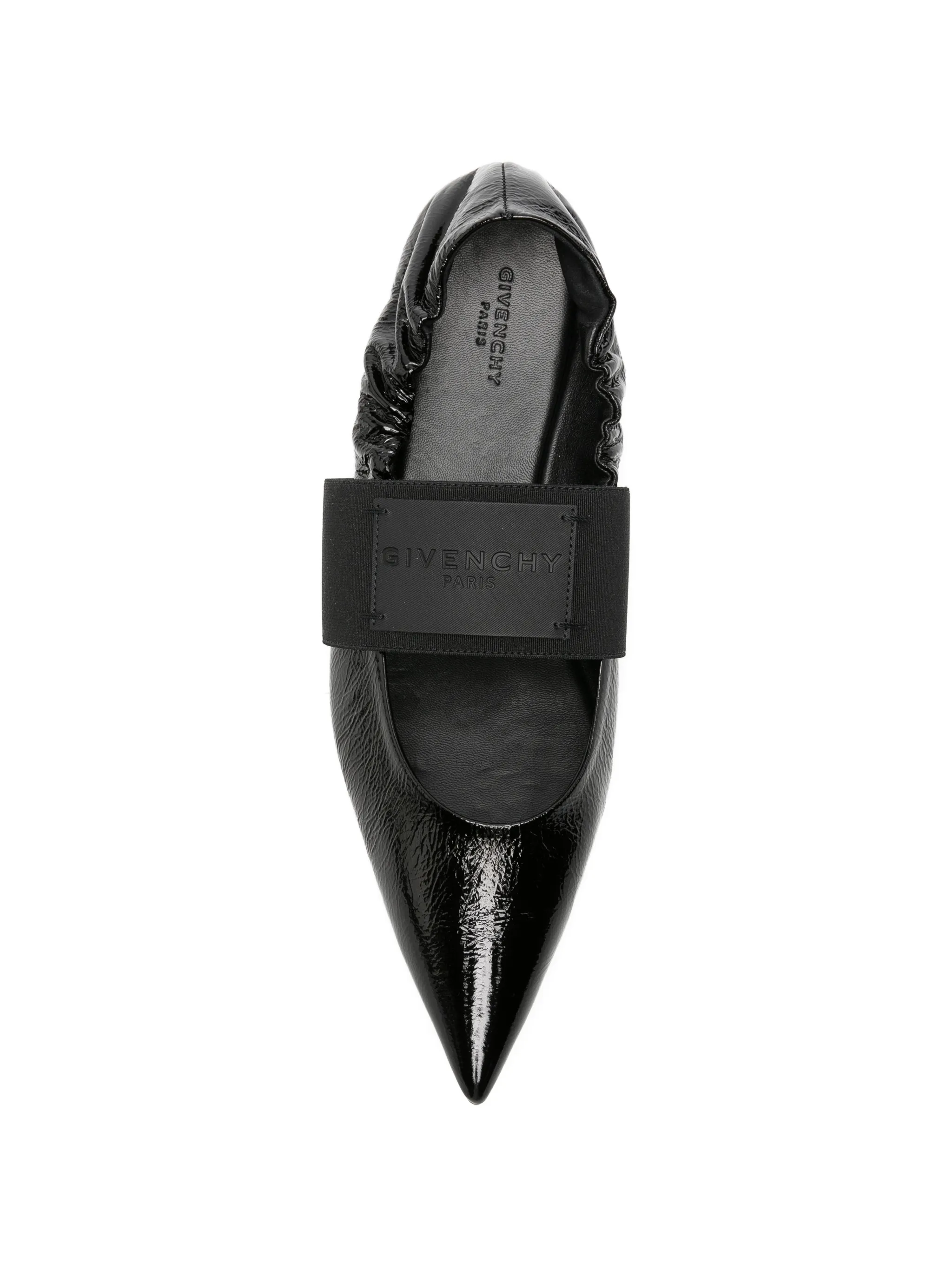 Crush ballerinas in naplack leather