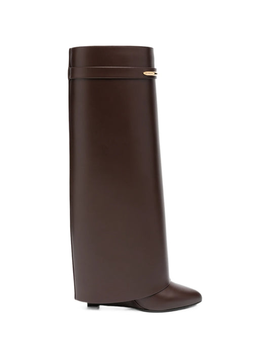 Shark Pinch leather knee-high boots