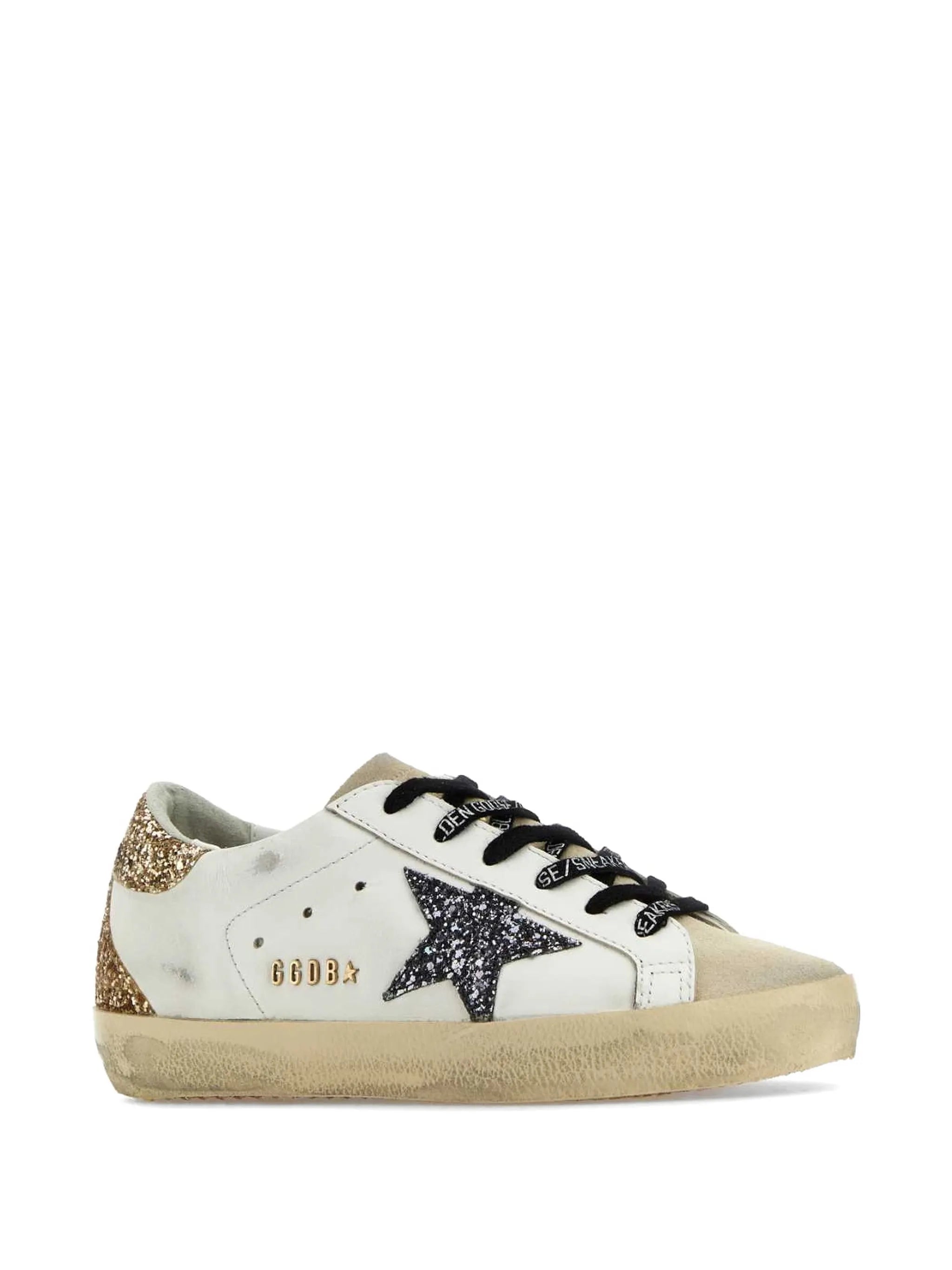 glitter star super-star sneakers