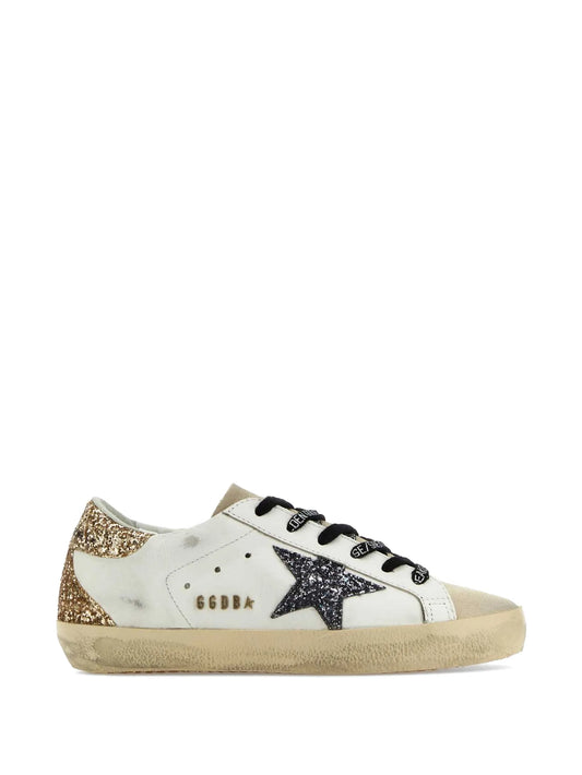 glitter star super-star sneakers