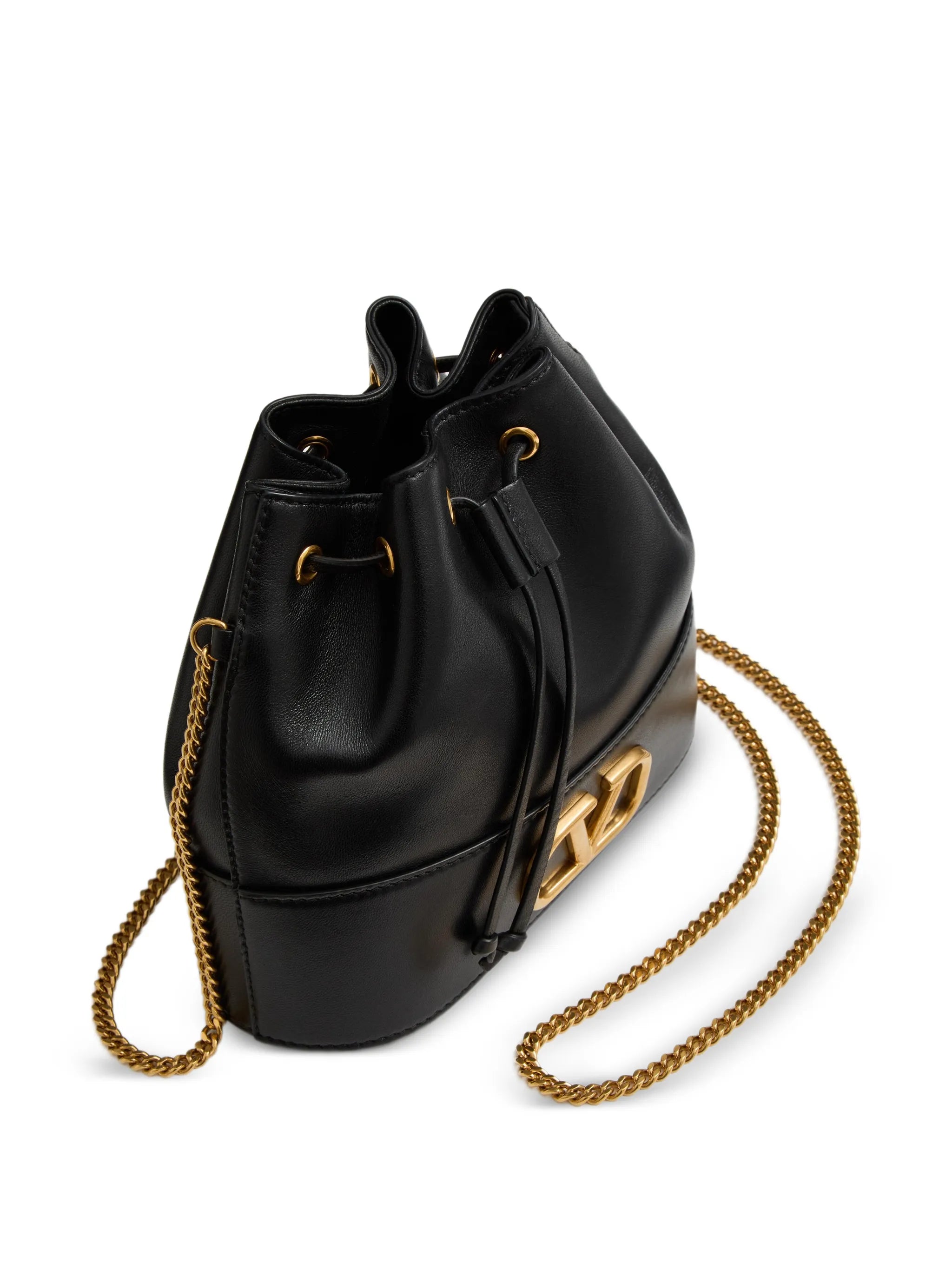 mini VLogo signature bucket bag in nappa leather