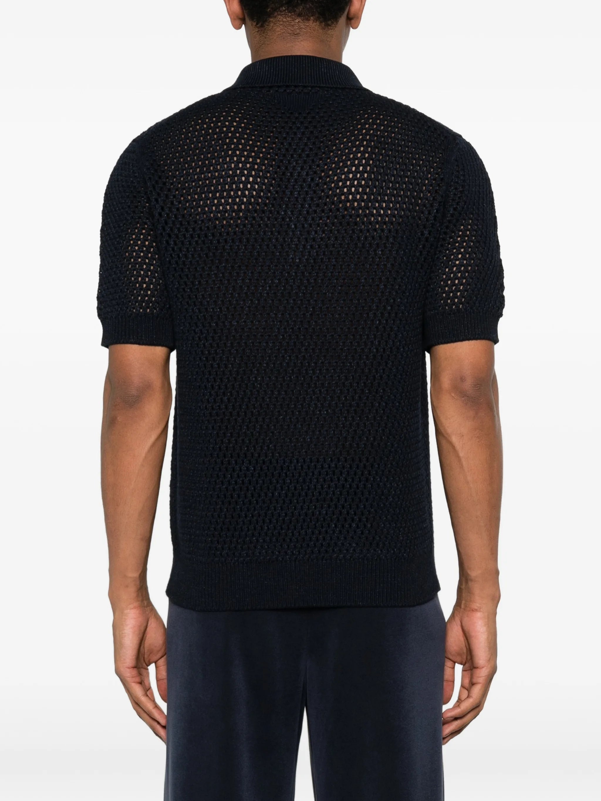 knitted polo shirt