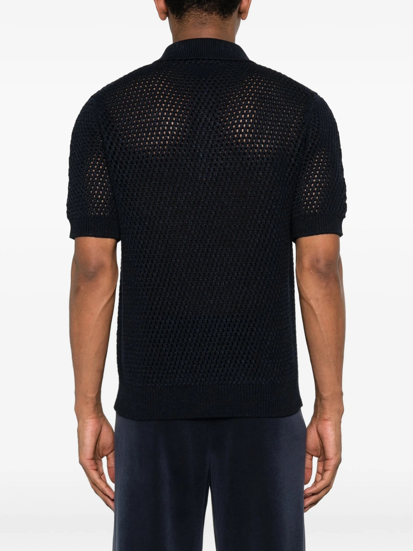 knitted polo shirt