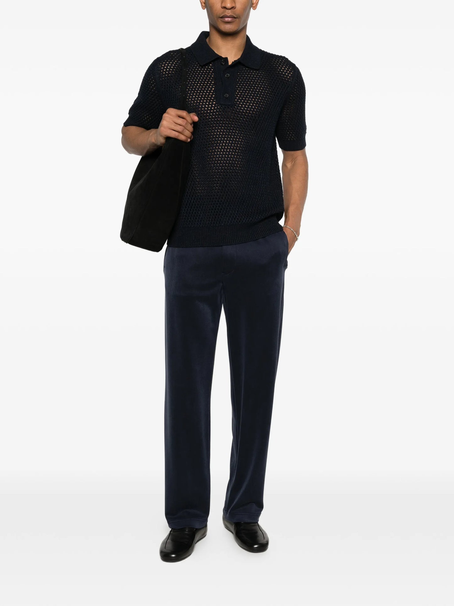 knitted polo shirt