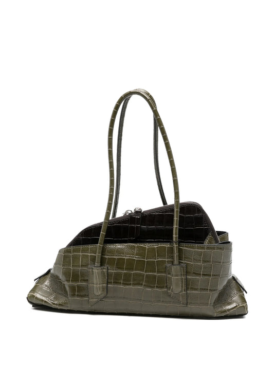 small La Passeggiata crocodile-effect top-handle shoulder bag