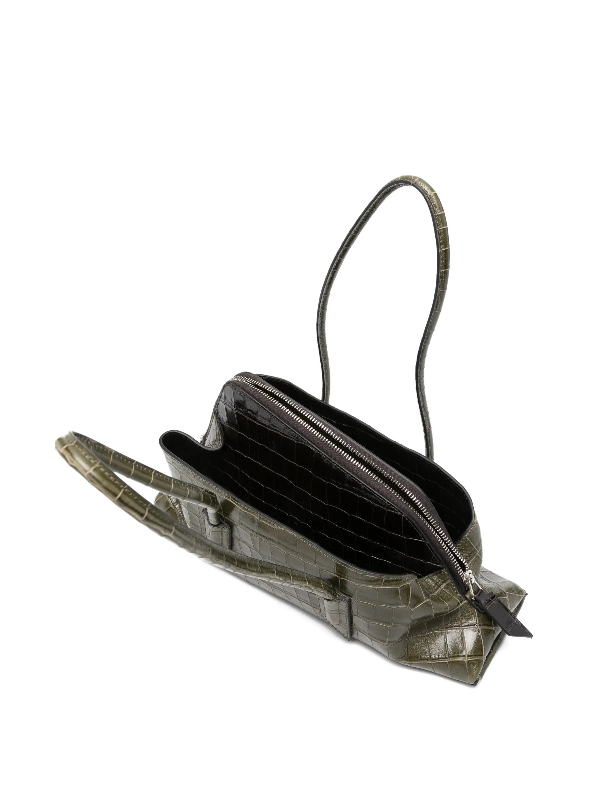 small La Passeggiata crocodile-effect top-handle shoulder bag