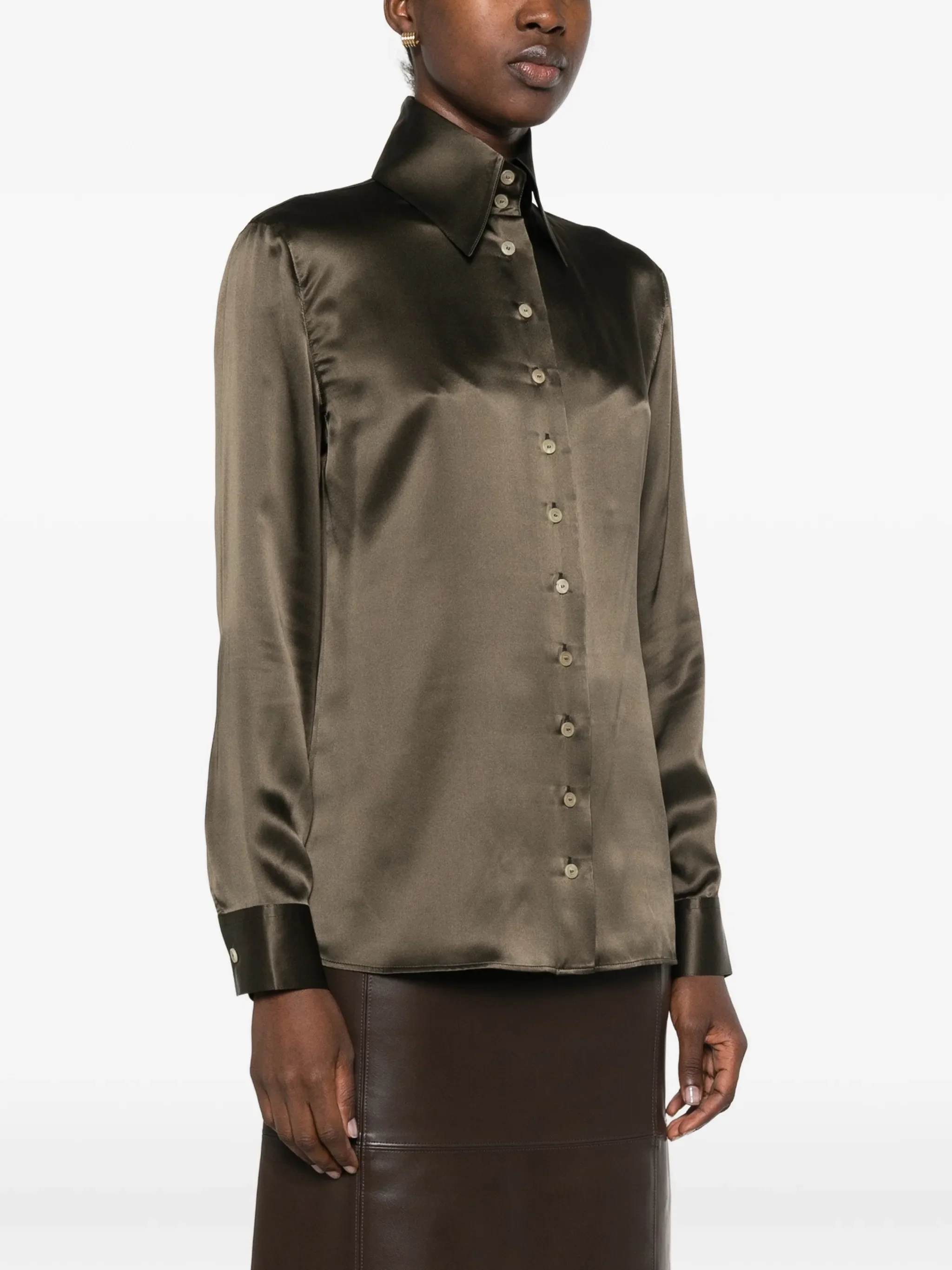 washed silk shirt