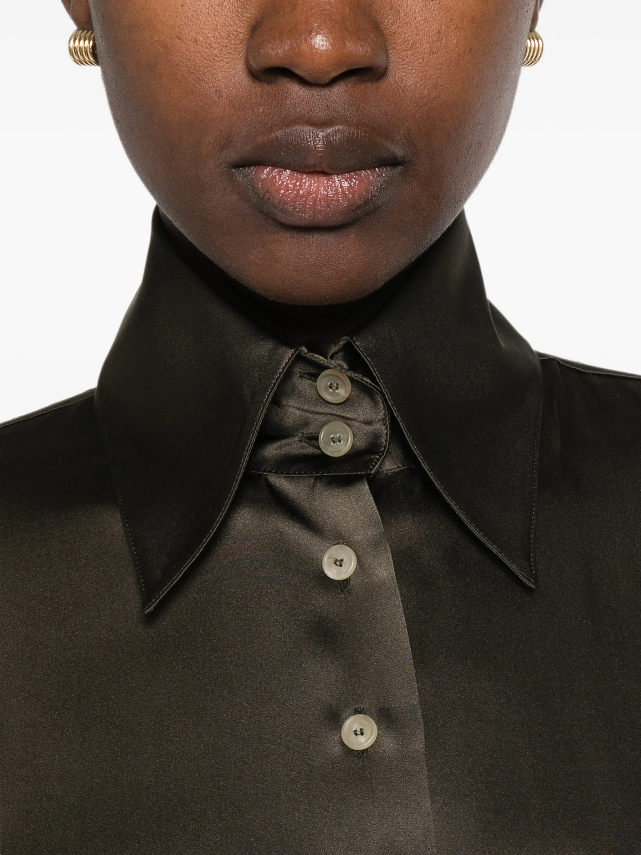 washed silk shirt