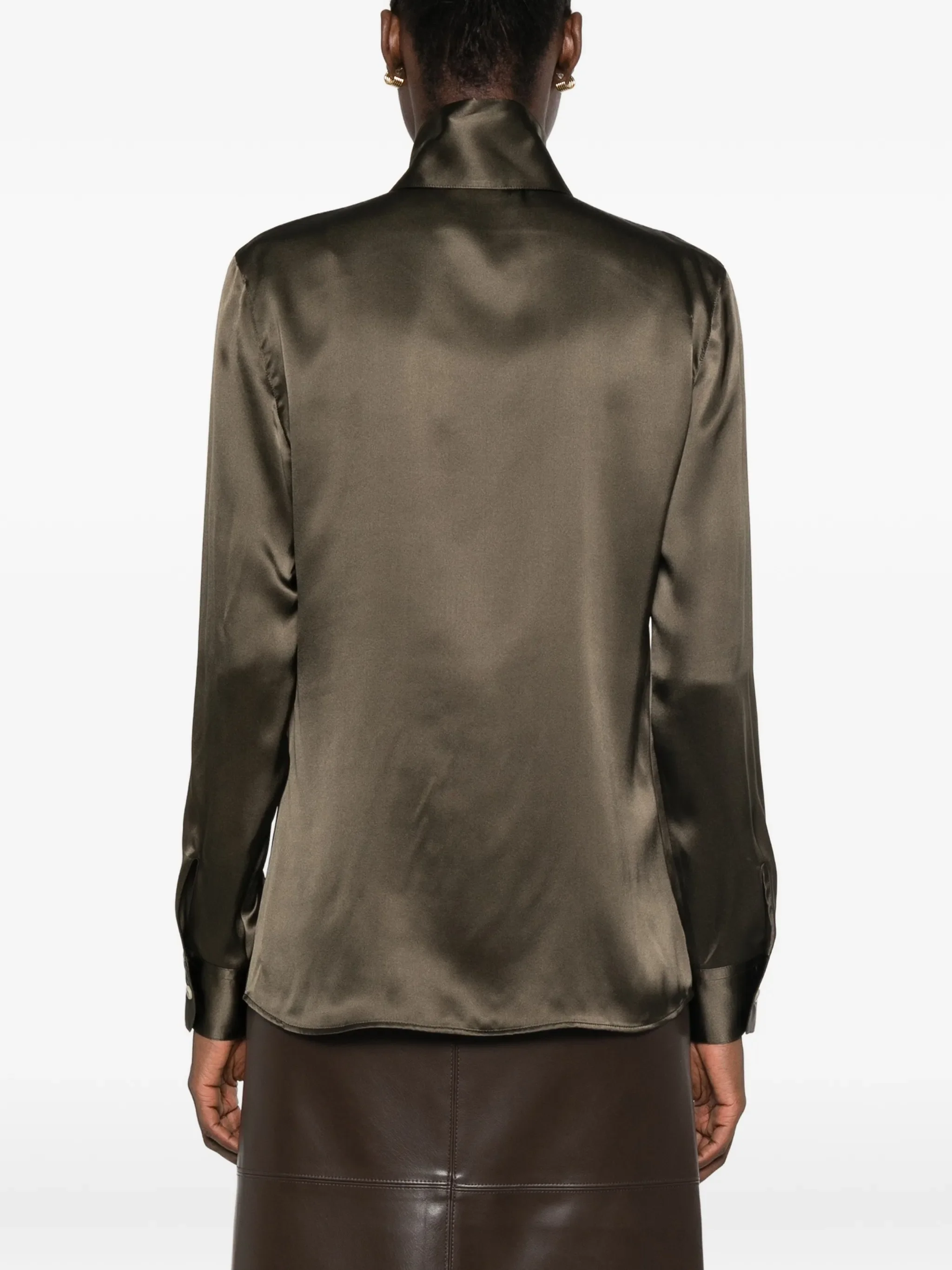washed silk shirt