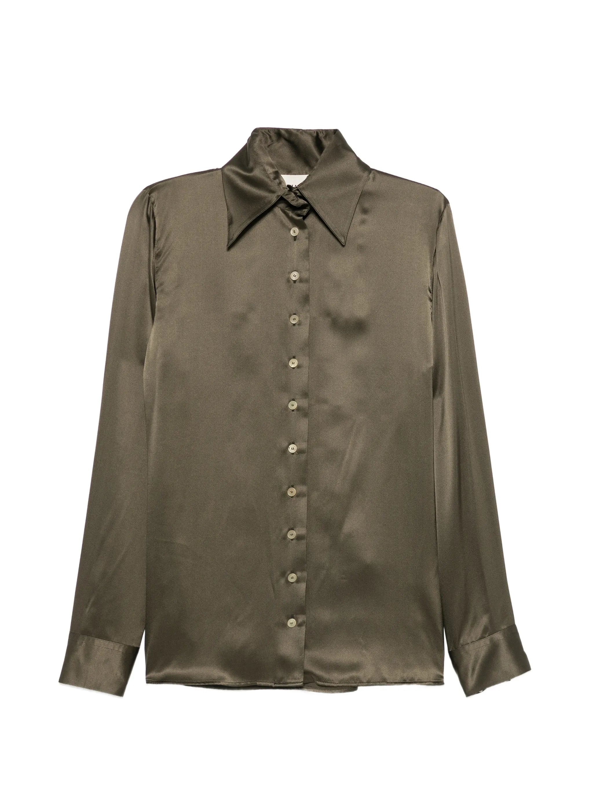 washed silk shirt