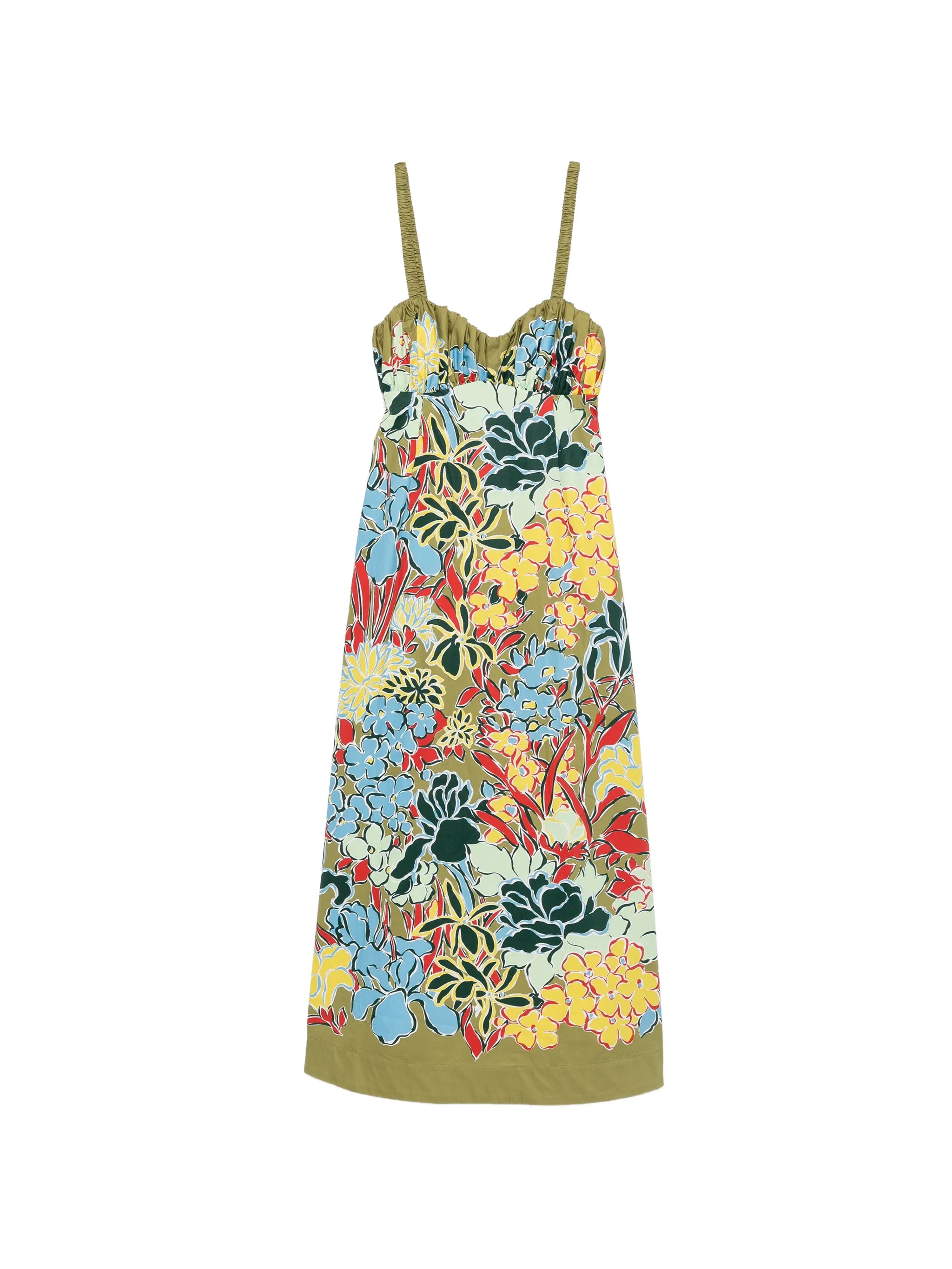 Solstice floral-print midi dress