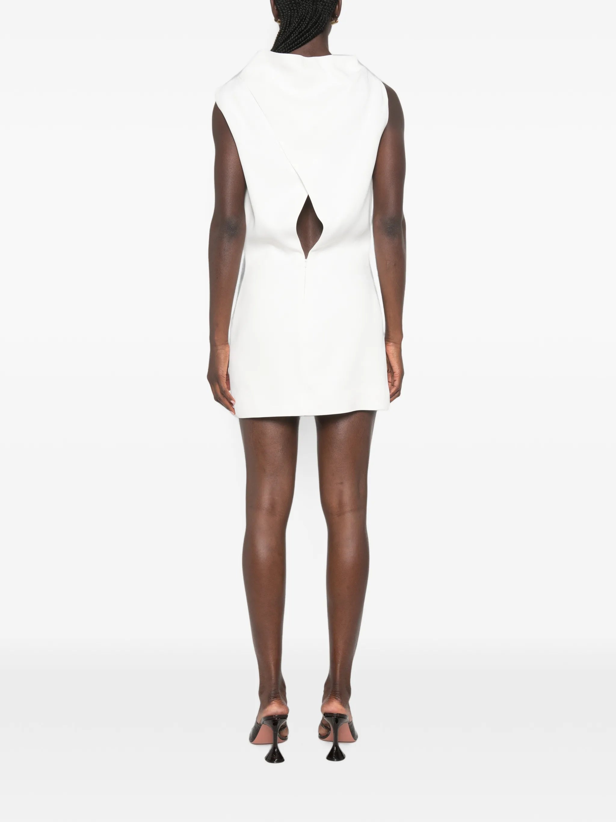 Astor cowl-neck mini dress