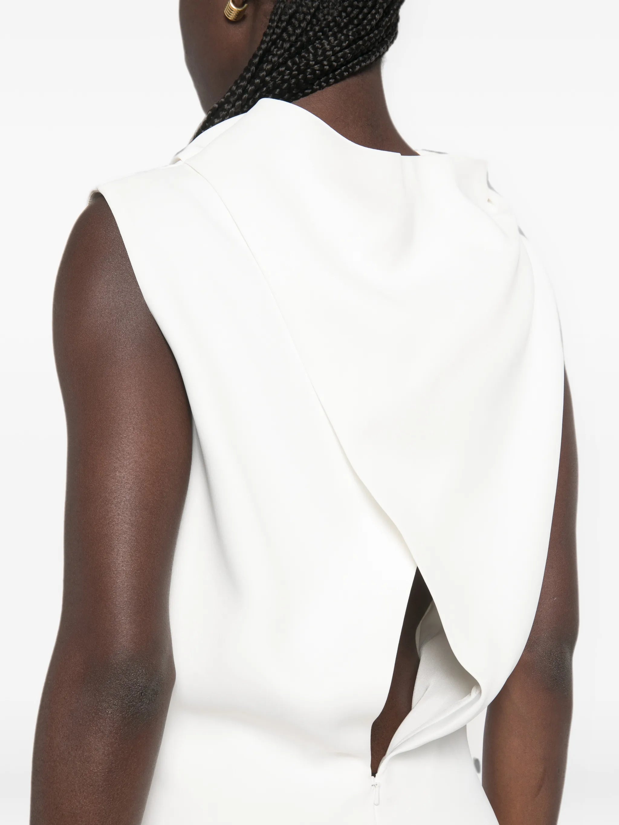 Astor cowl-neck mini dress