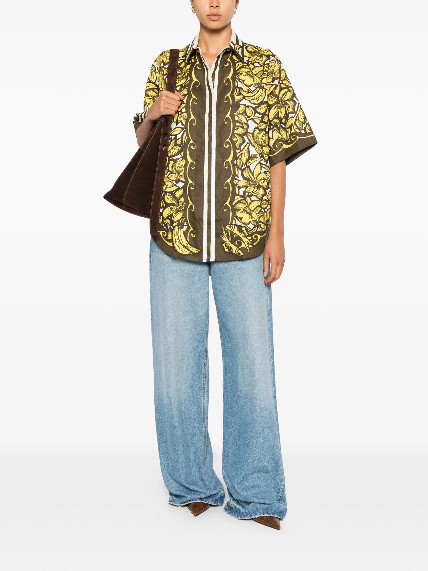 Mona floral-print shirt
