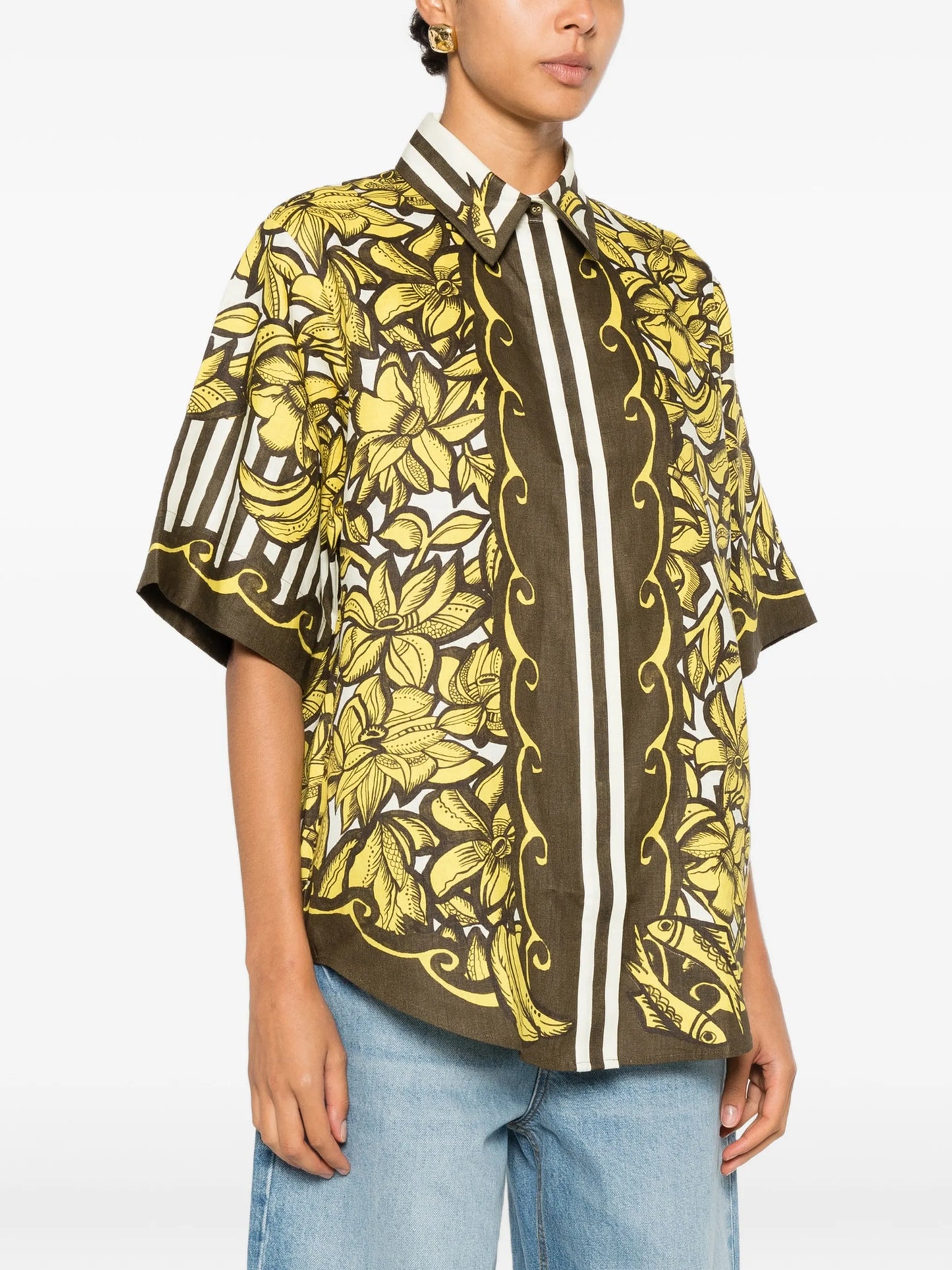Mona floral-print shirt