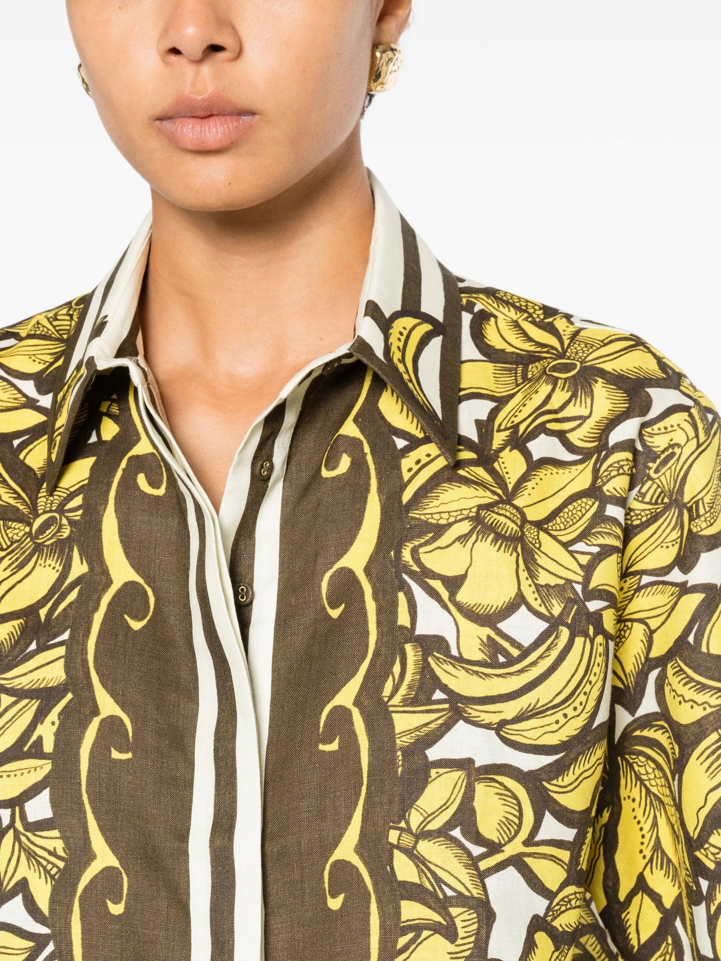 Mona floral-print shirt
