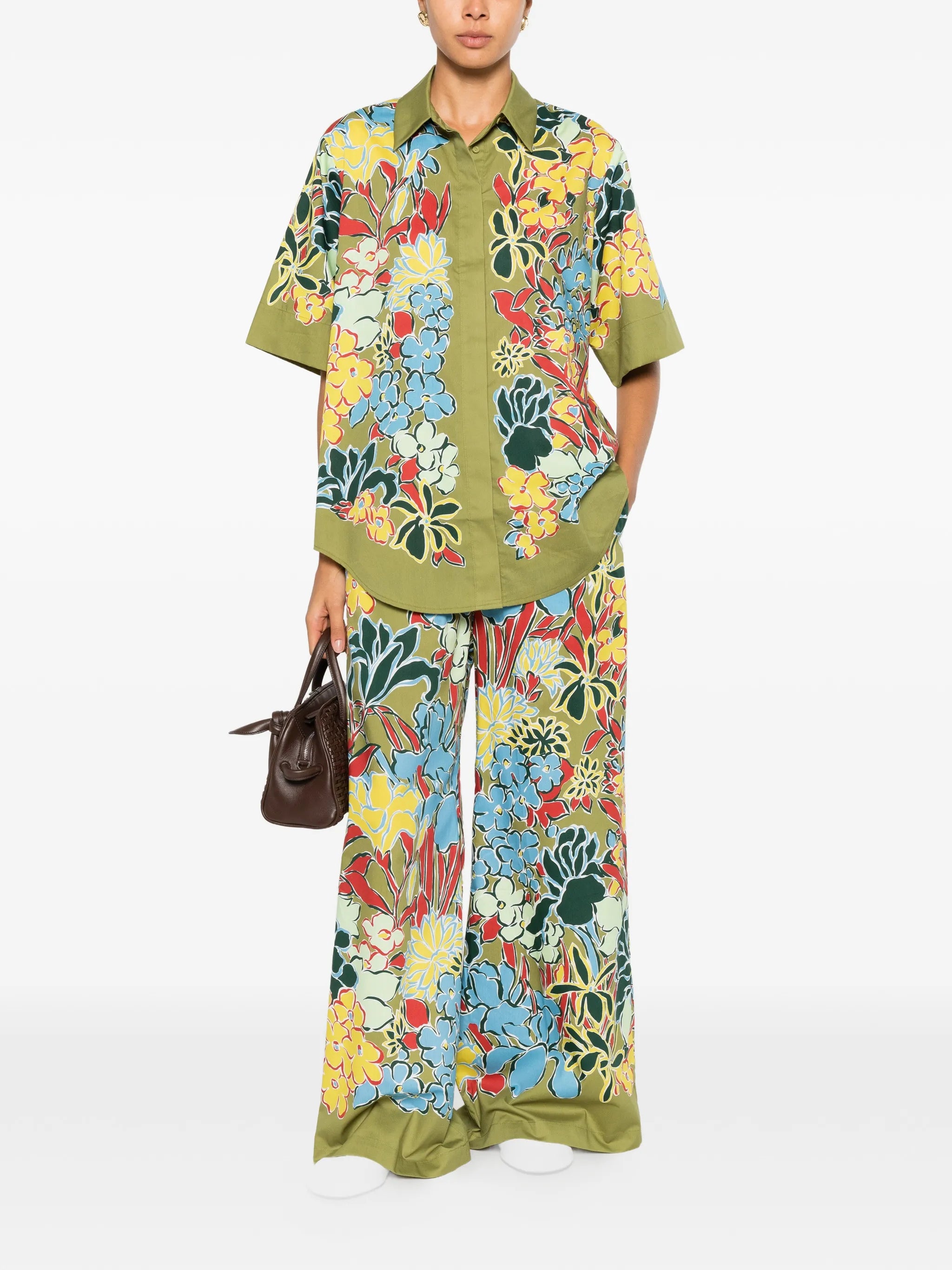 Solstice floral-print palazzo pants