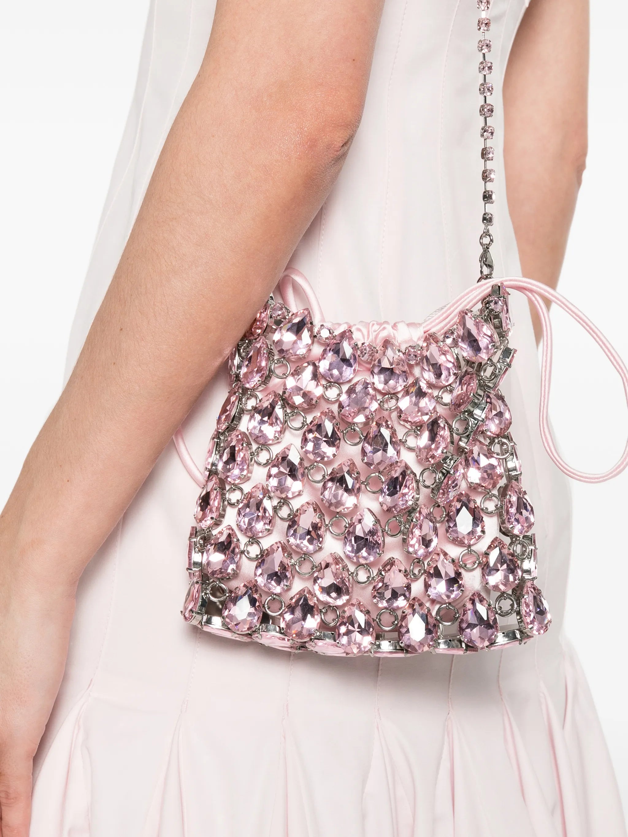 mini crystal-embellished shoulder bag