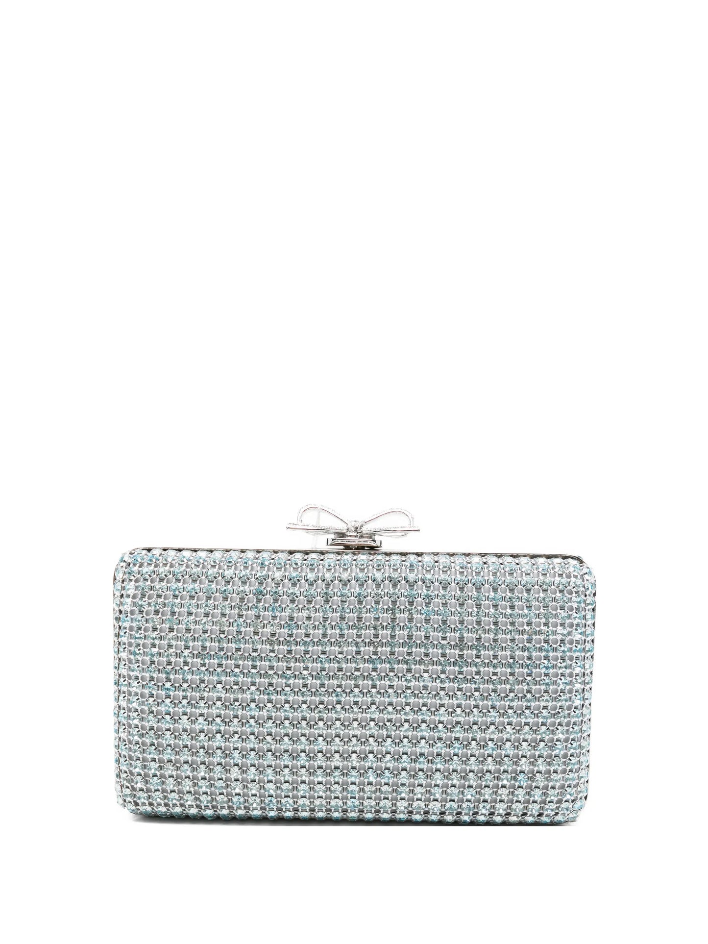 Chainmail embellished clutch bag
