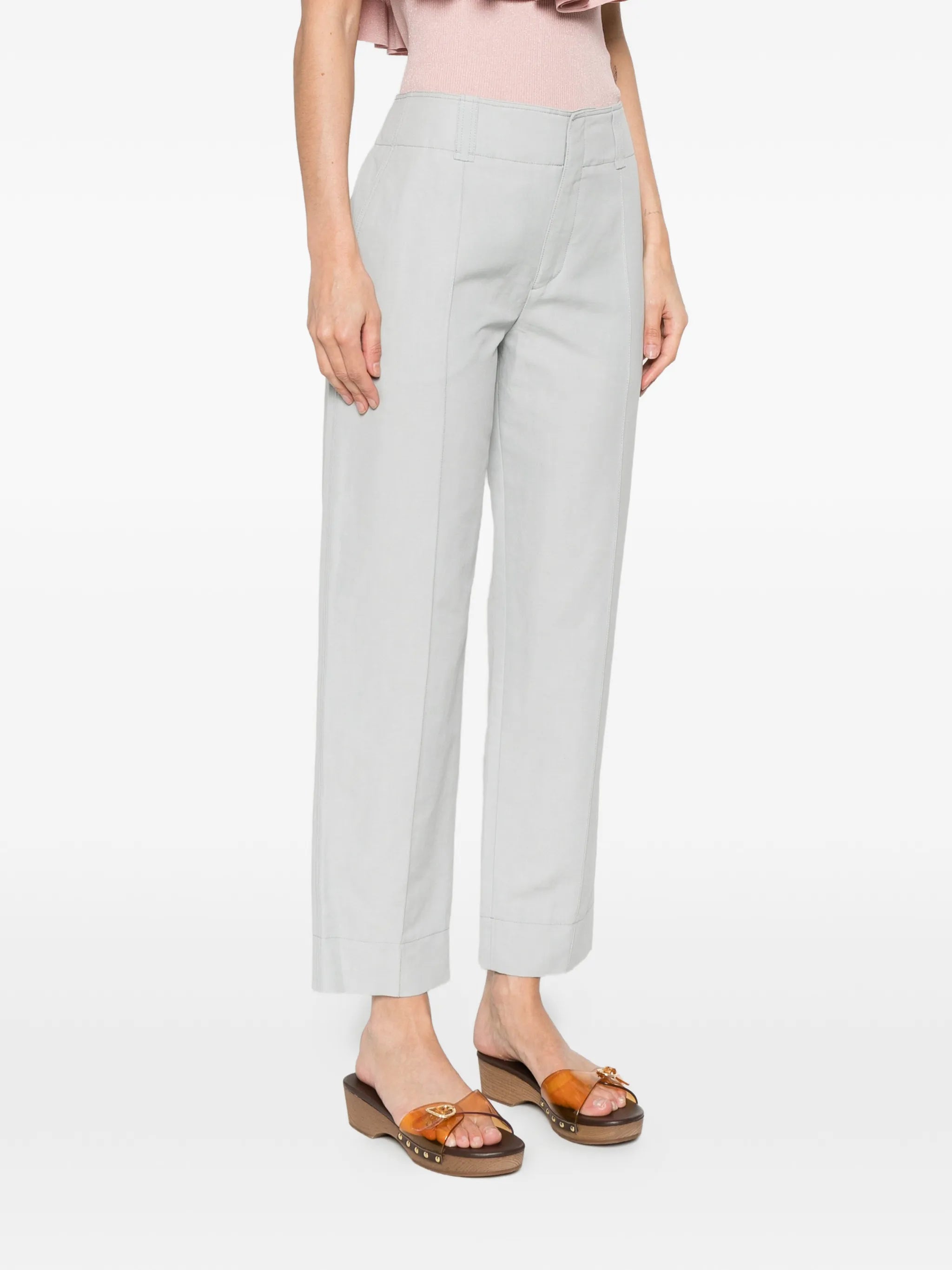 straight-leg trousers