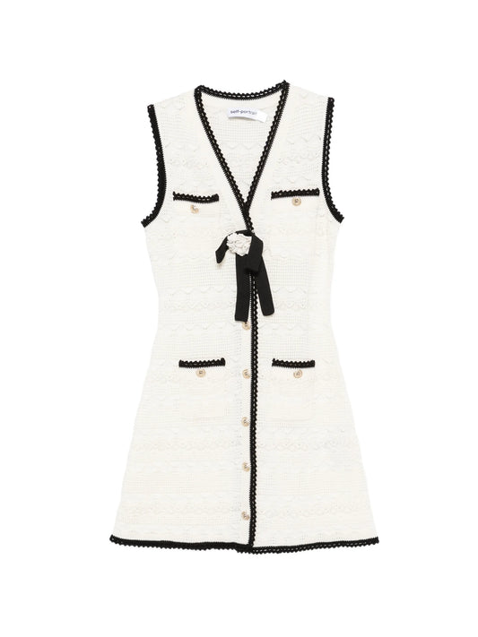bow-detail mini dress