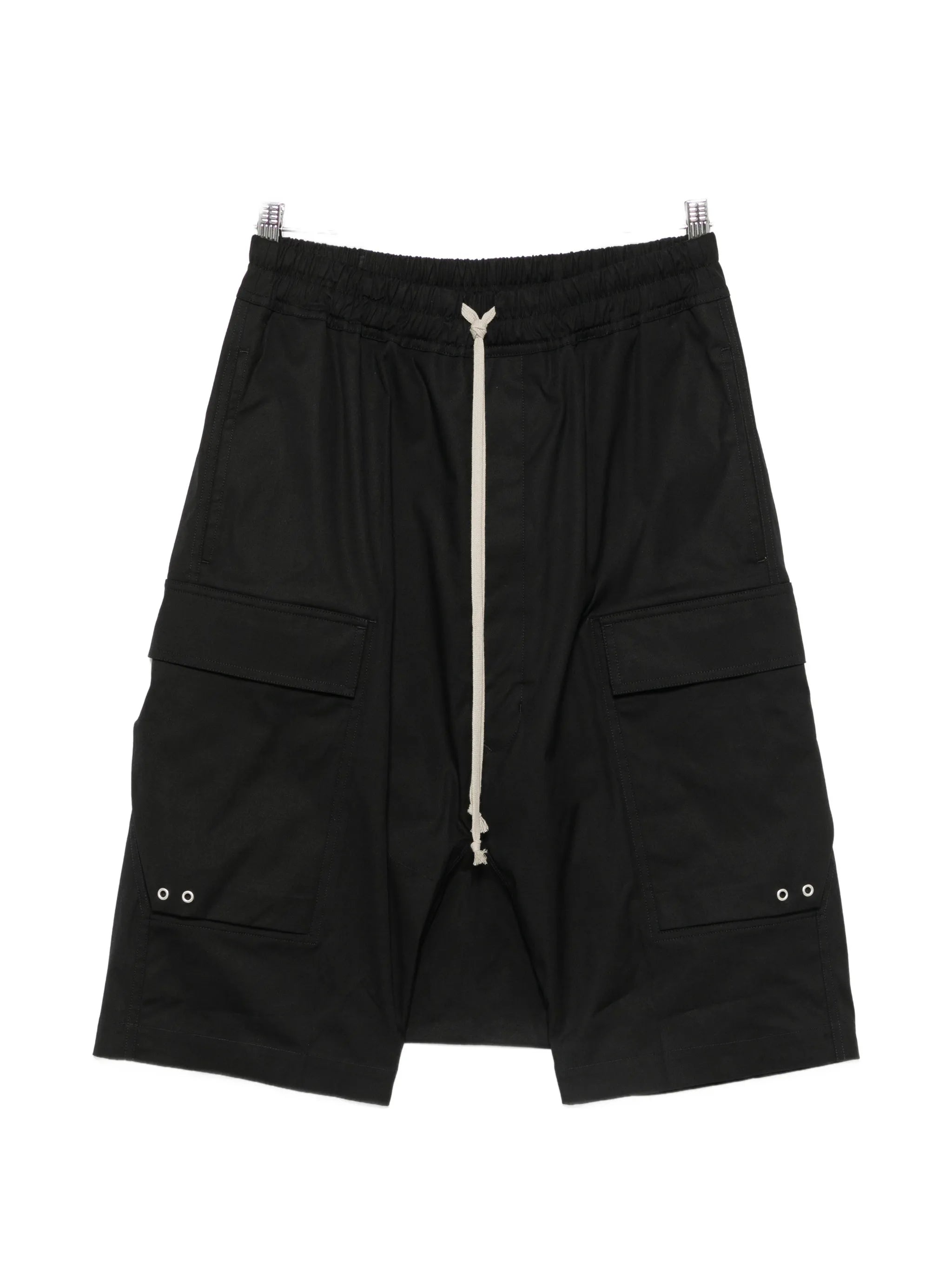 elasticated-waistband cargo shorts