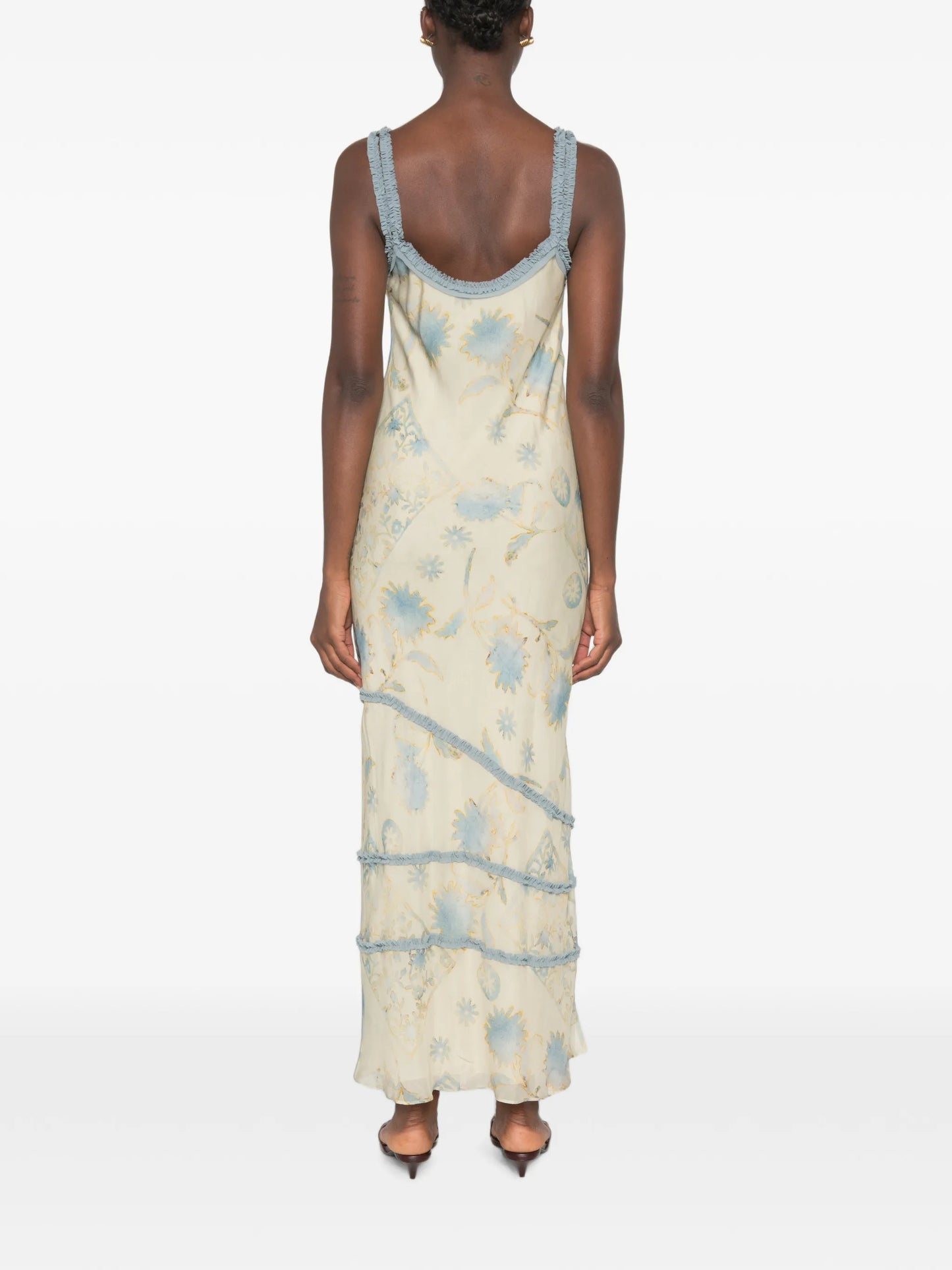 Cecile floral-print midi dress