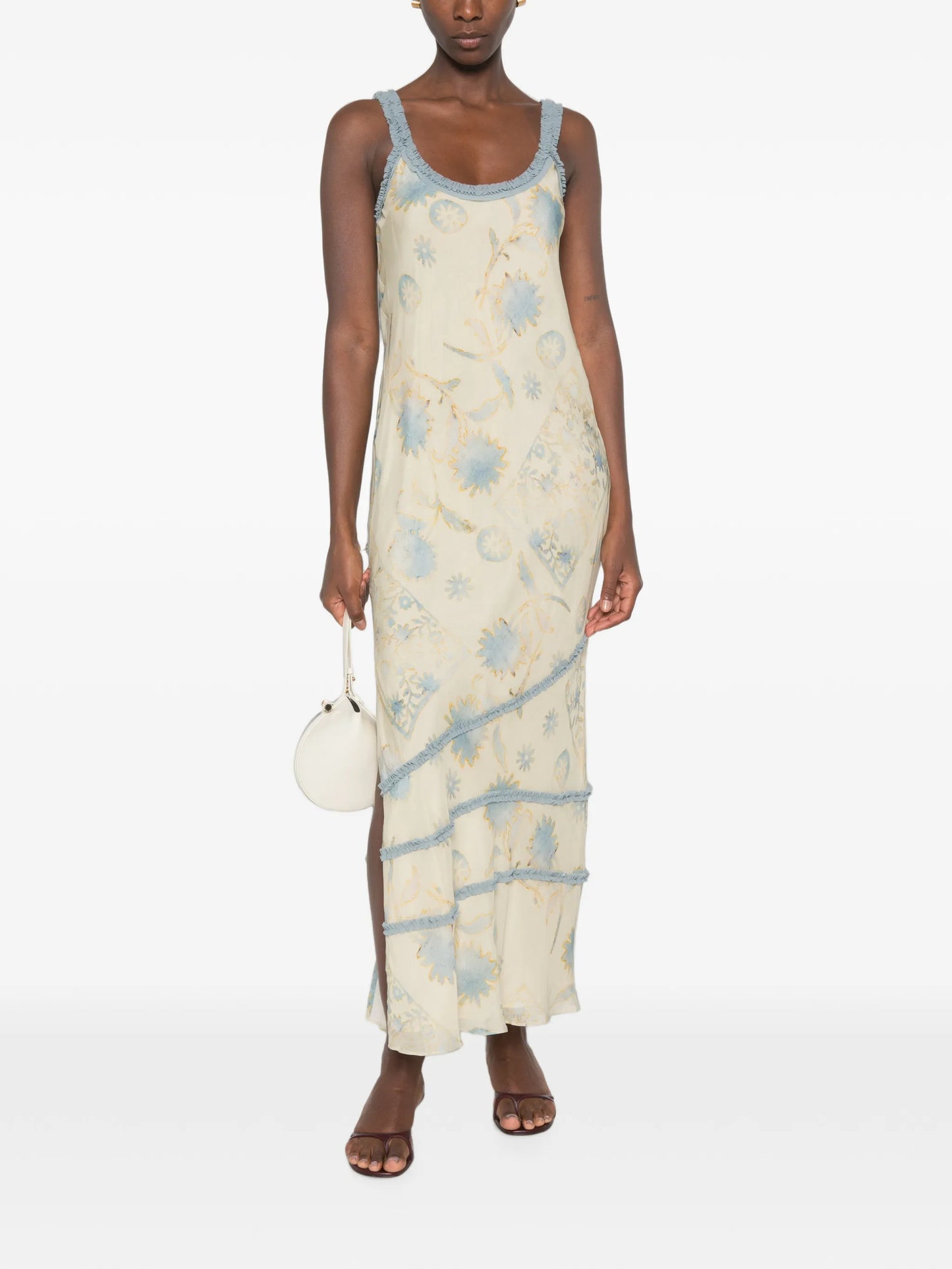 Cecile floral-print midi dress