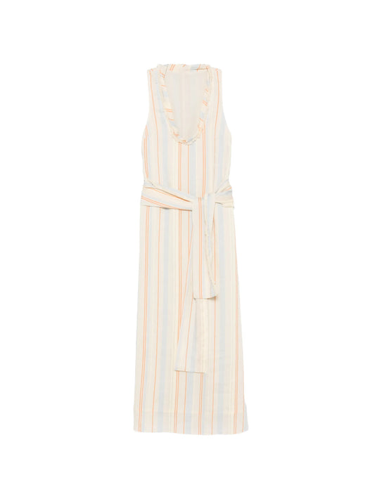 Pernille striped scoop-neck dress