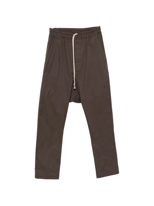 drawstring drop-crotch trousers