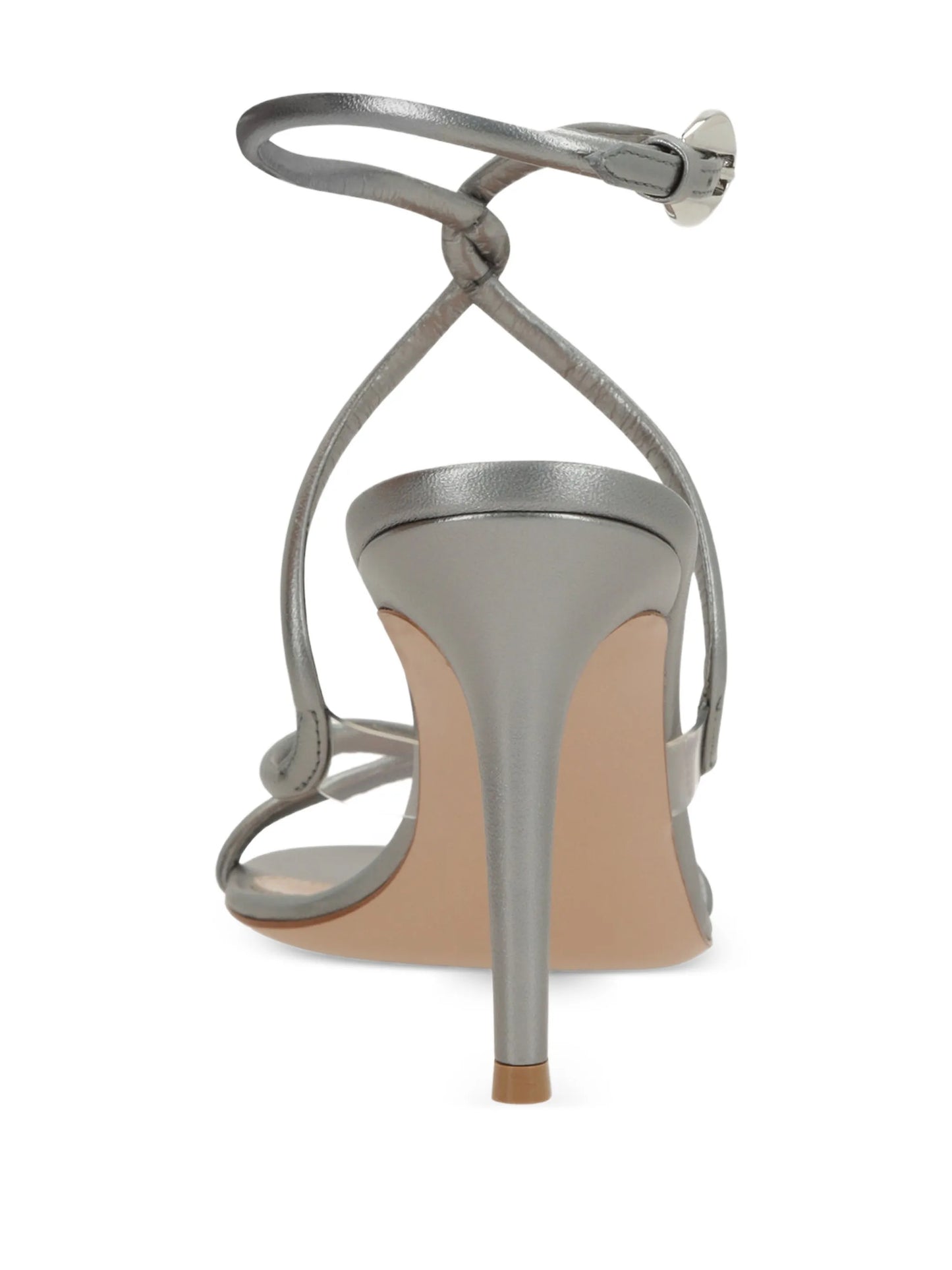 knotted-buckle heeled sandals