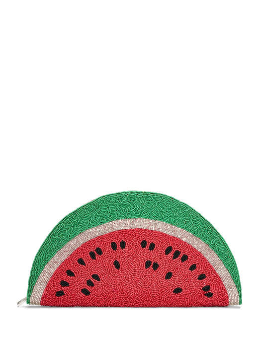 Lune beaded clutch bag