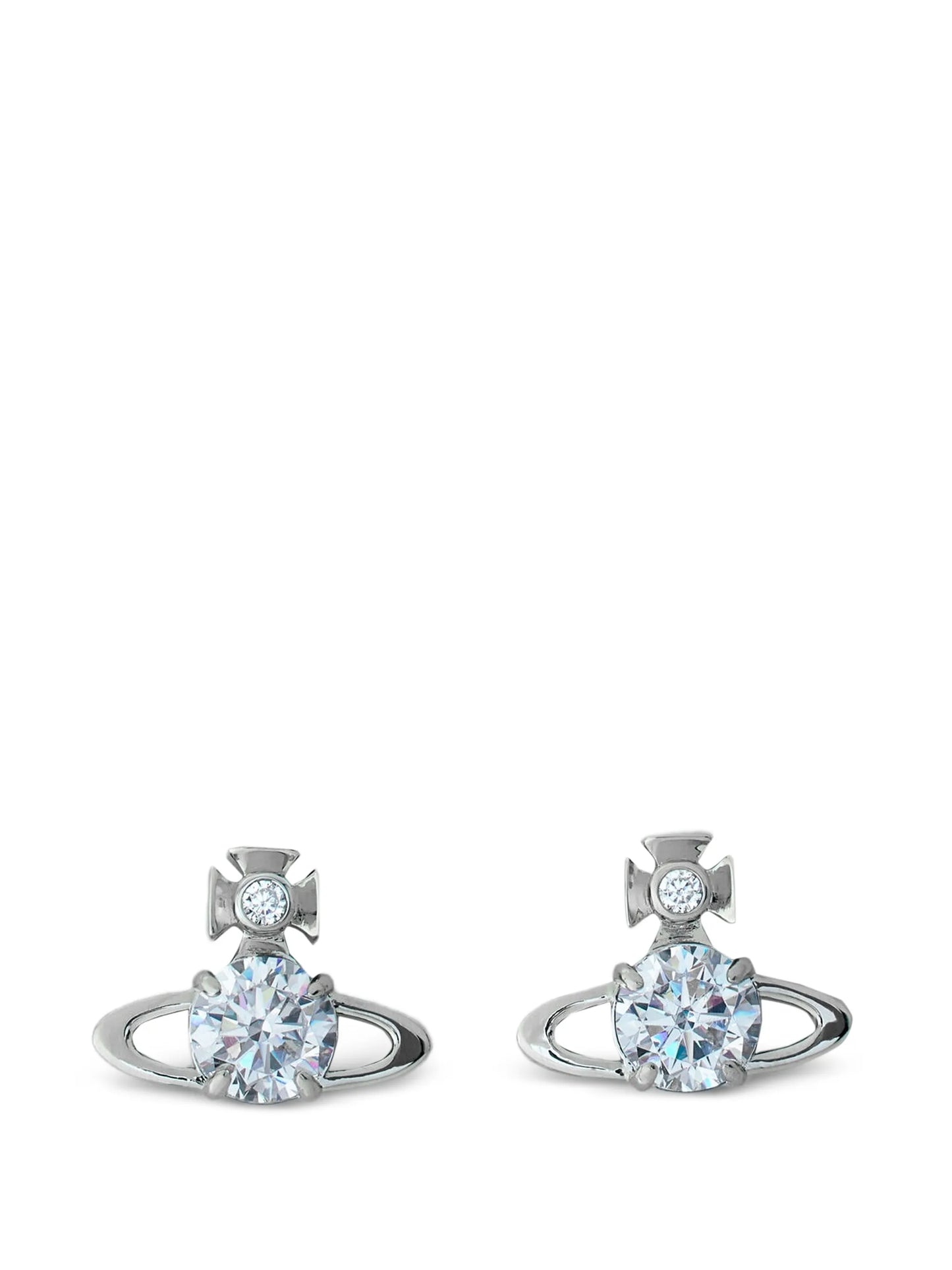 Orb crystal stud earrings