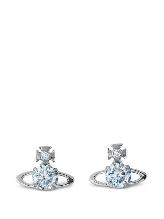 Orb crystal stud earrings