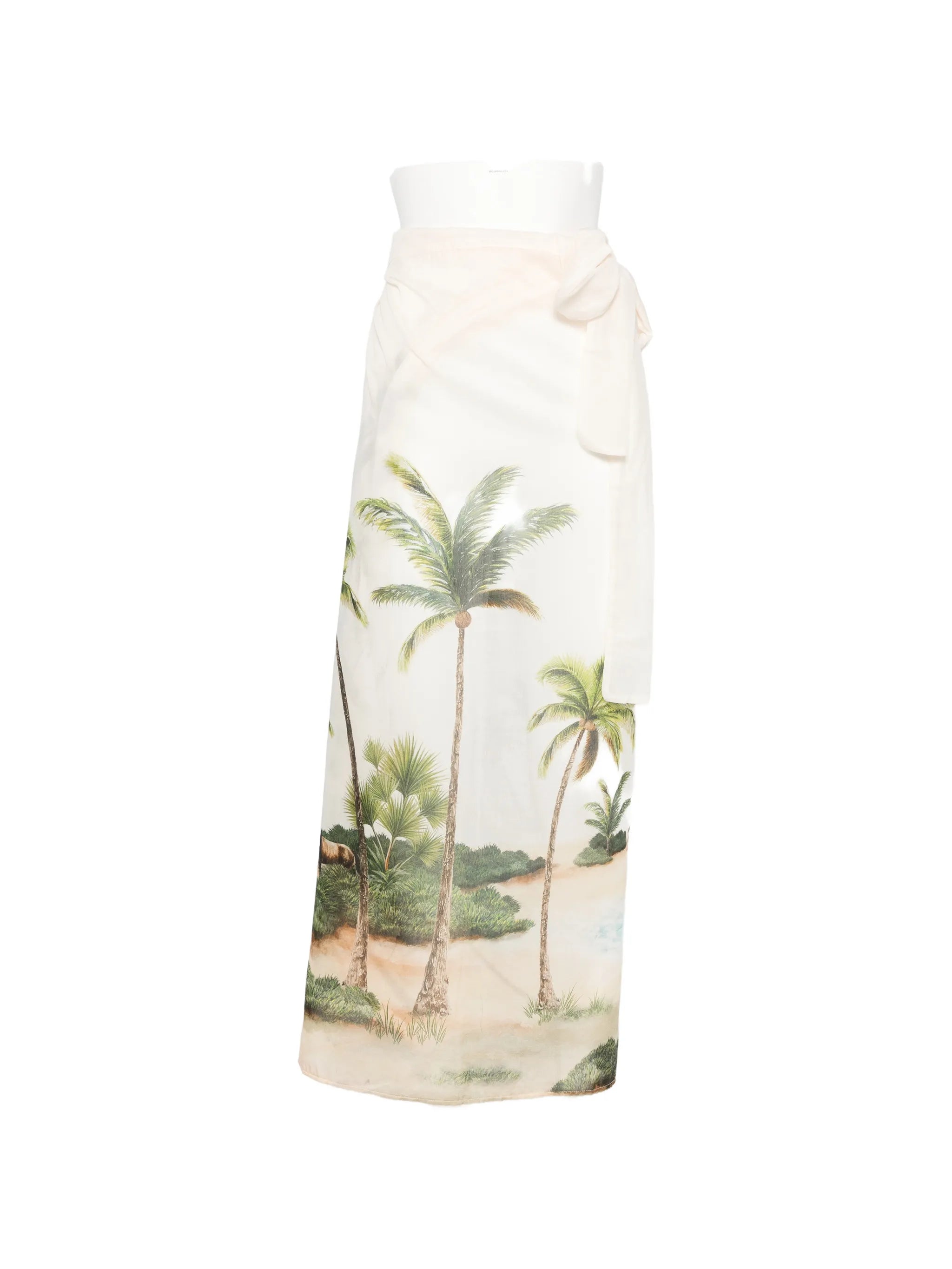 Lavanda tropical-print sarong