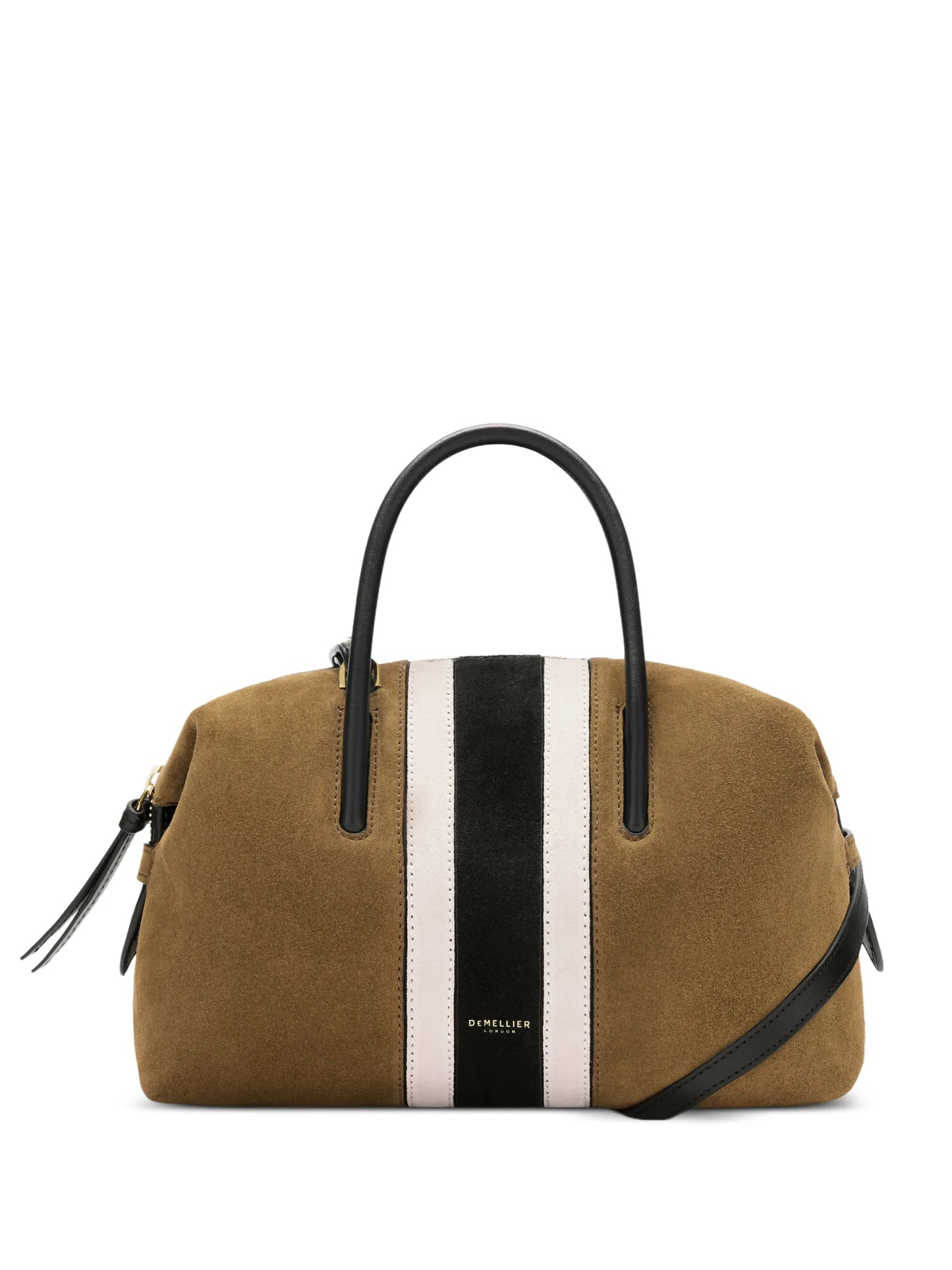 small Stockholm intarsia-suede tote bag
