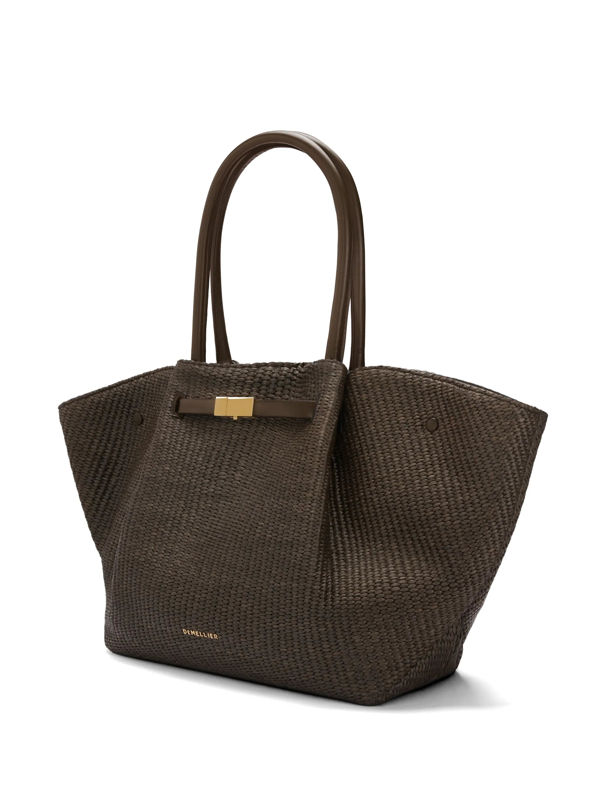 New York raffia tote bag