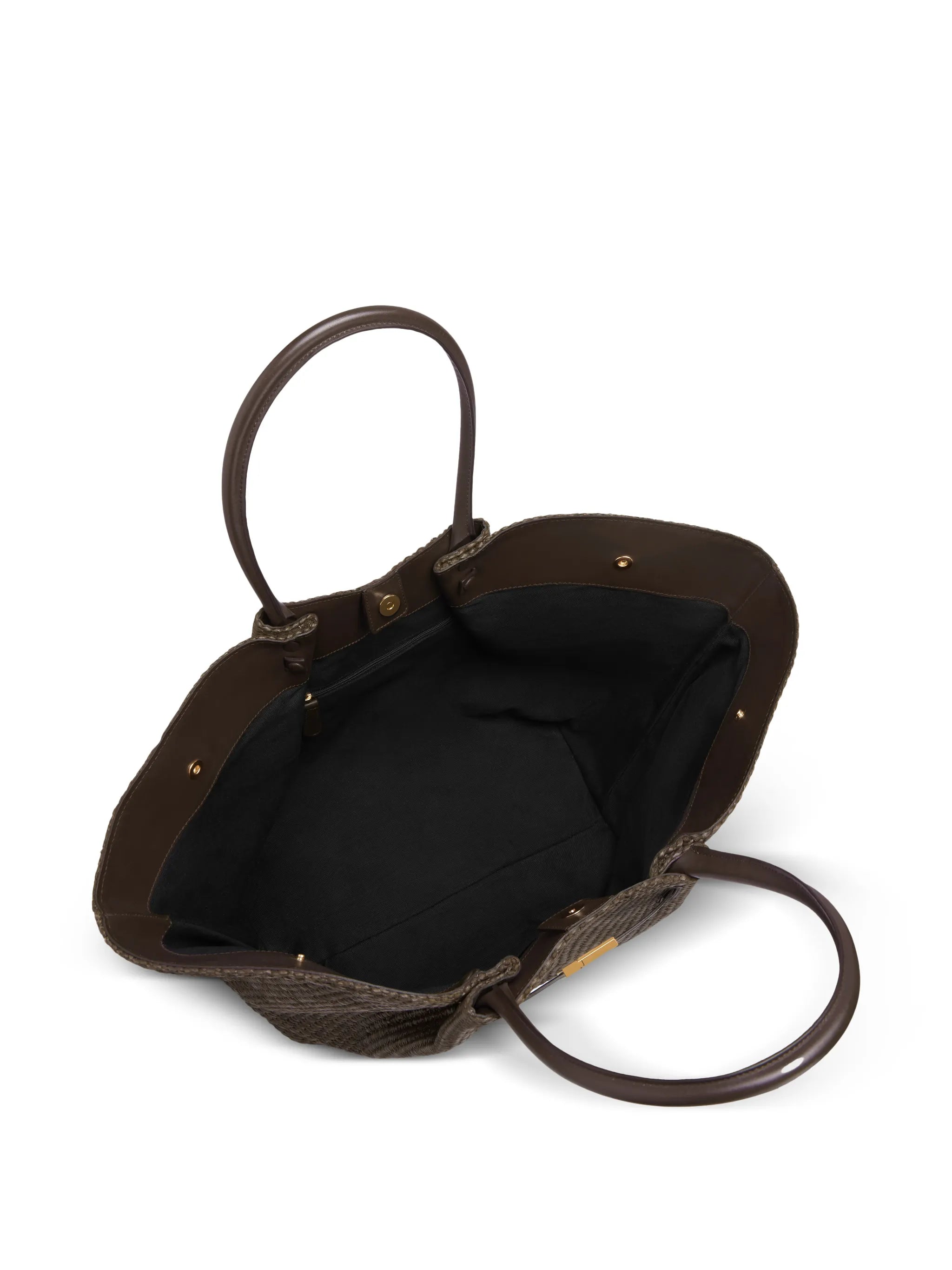 New York raffia tote bag