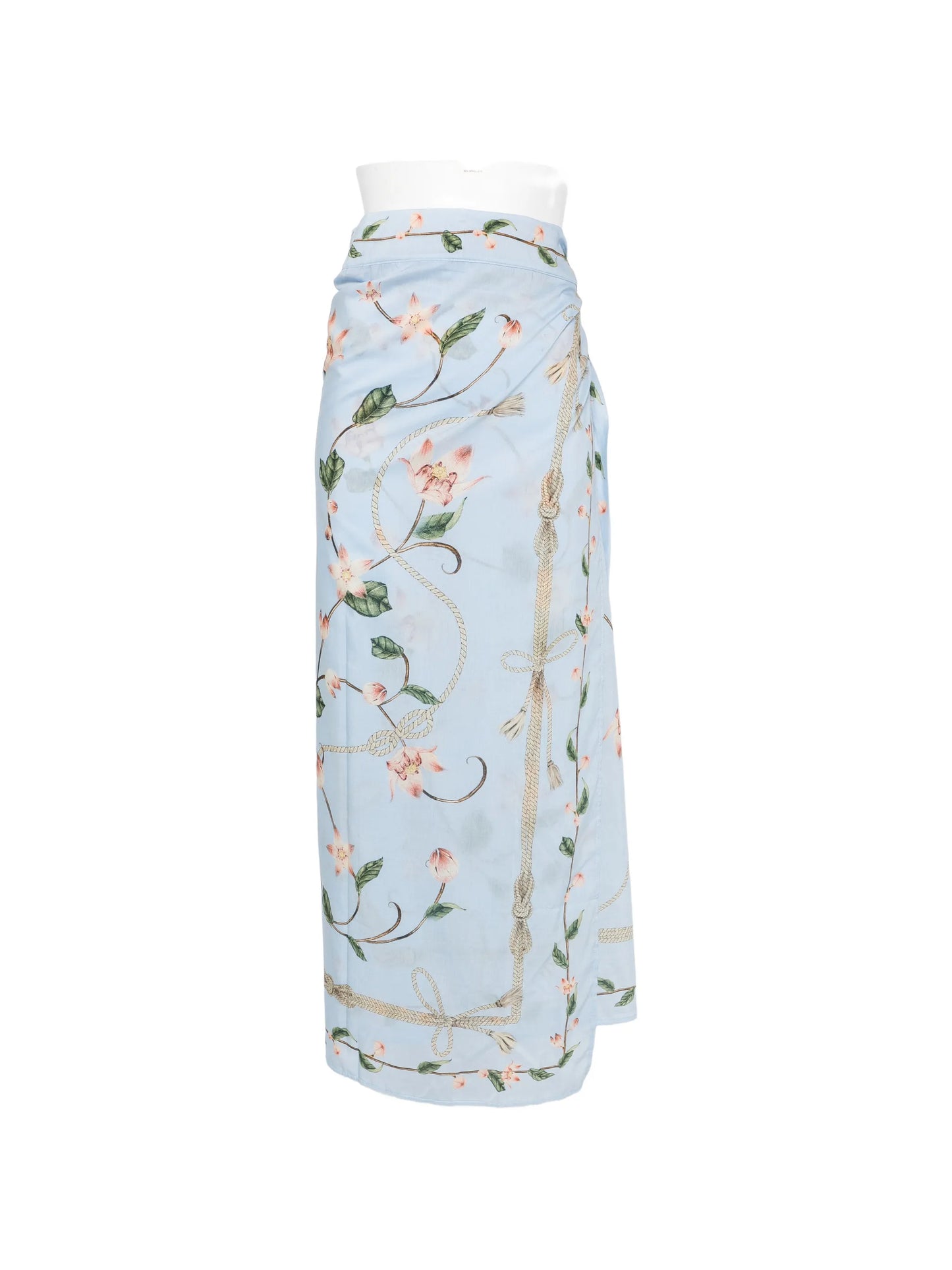 Lavanda floral-print pareo